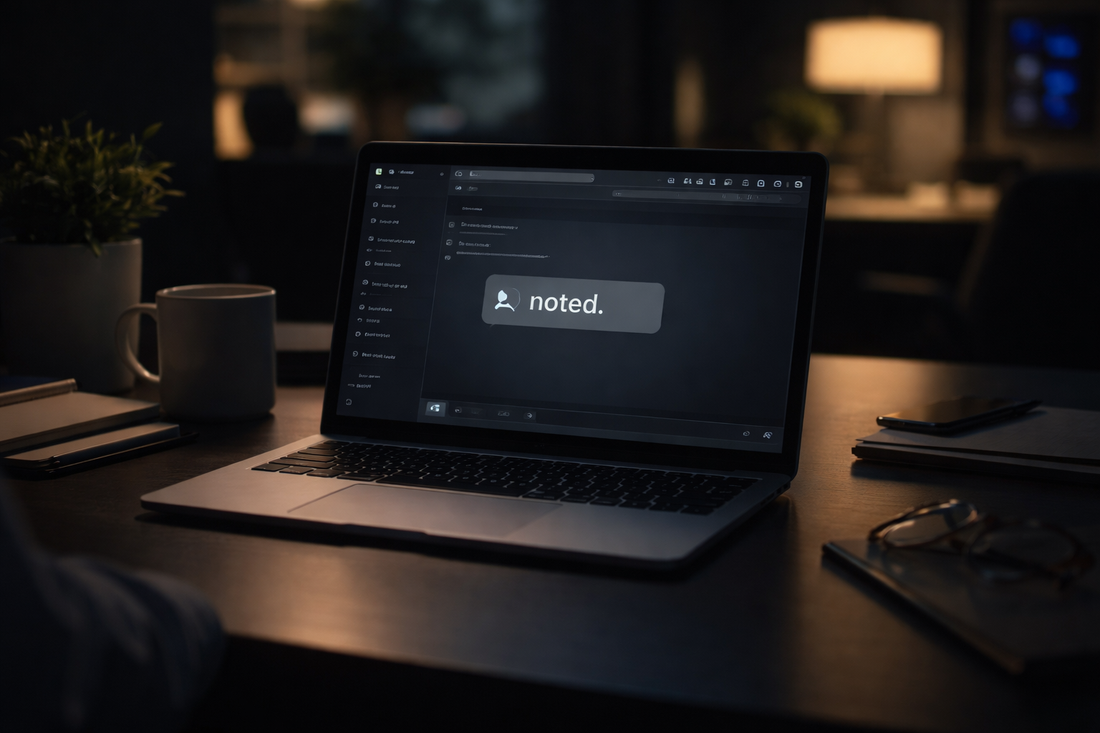 What “Noted.” Really Means in the Office (And Why Everyone Uses It)