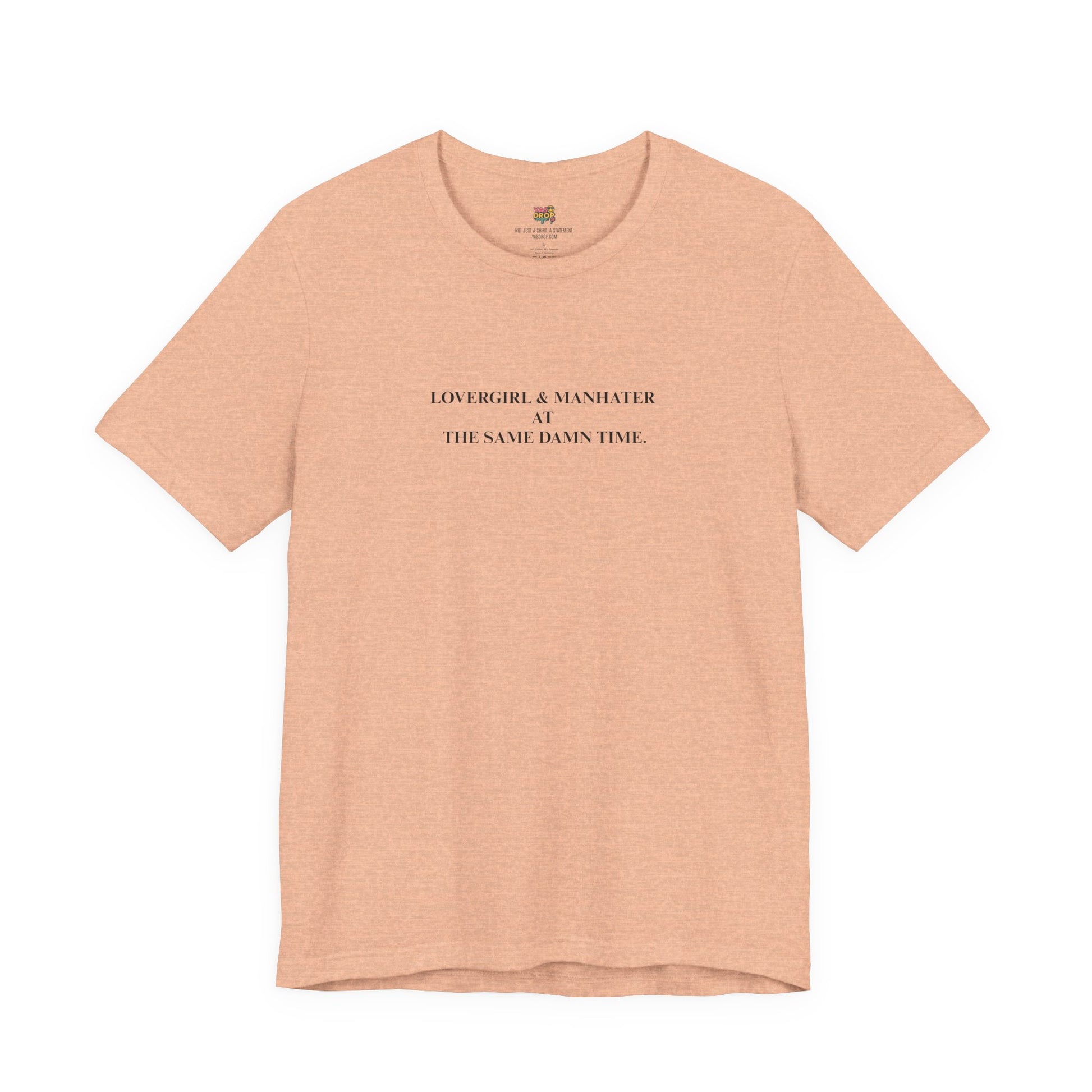 "Lovergirl & Manhater" Ironic Minimalist Graphic Tee