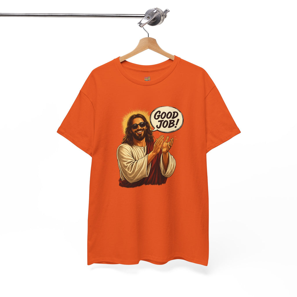The "Good Job" Savior Graphic Tee – Ironic Streetwear / Retro Aesthetic Unisex Shirt