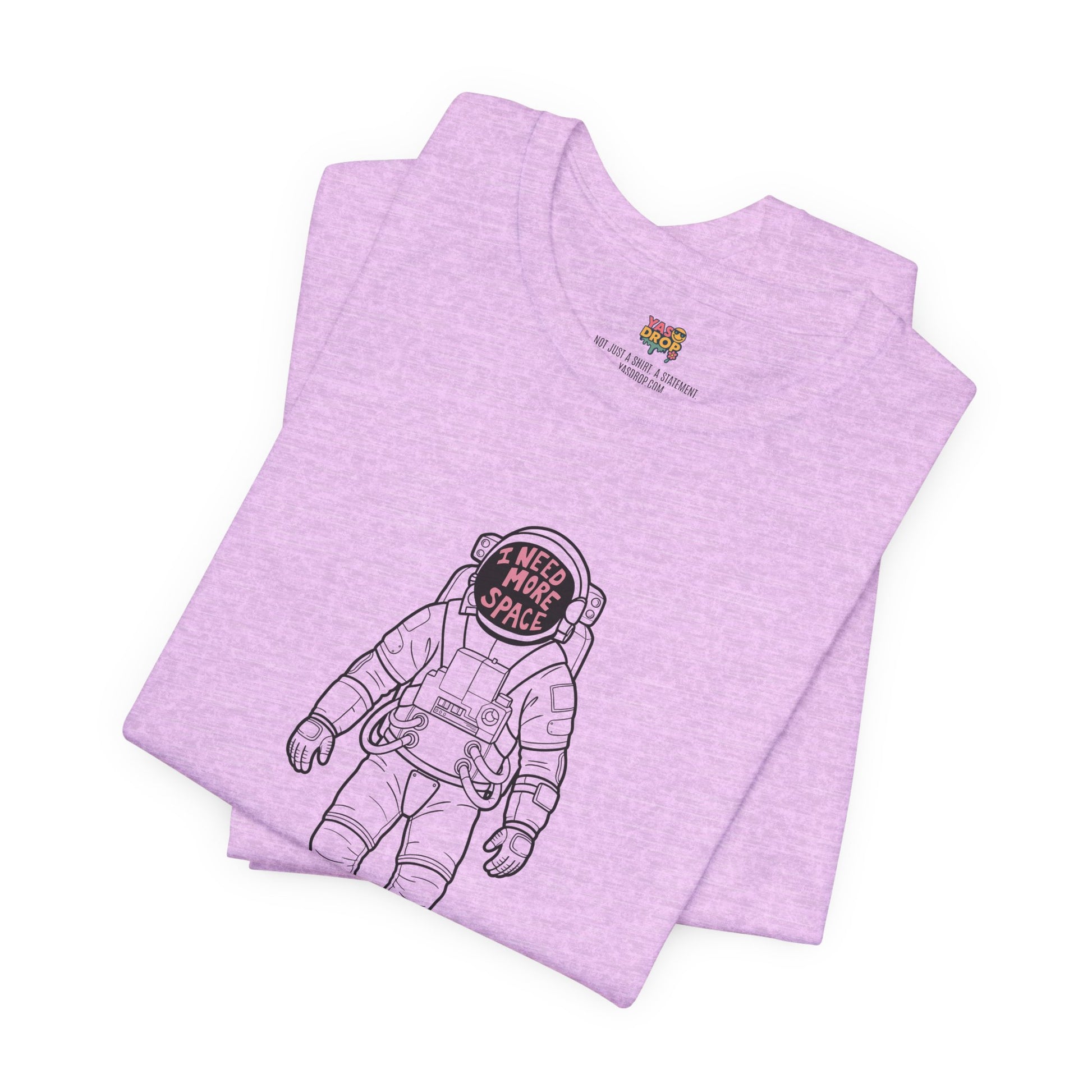 "I Need More Space" Astronaut Graphic Tee – Y2K Retro Streetwear T-Shirt