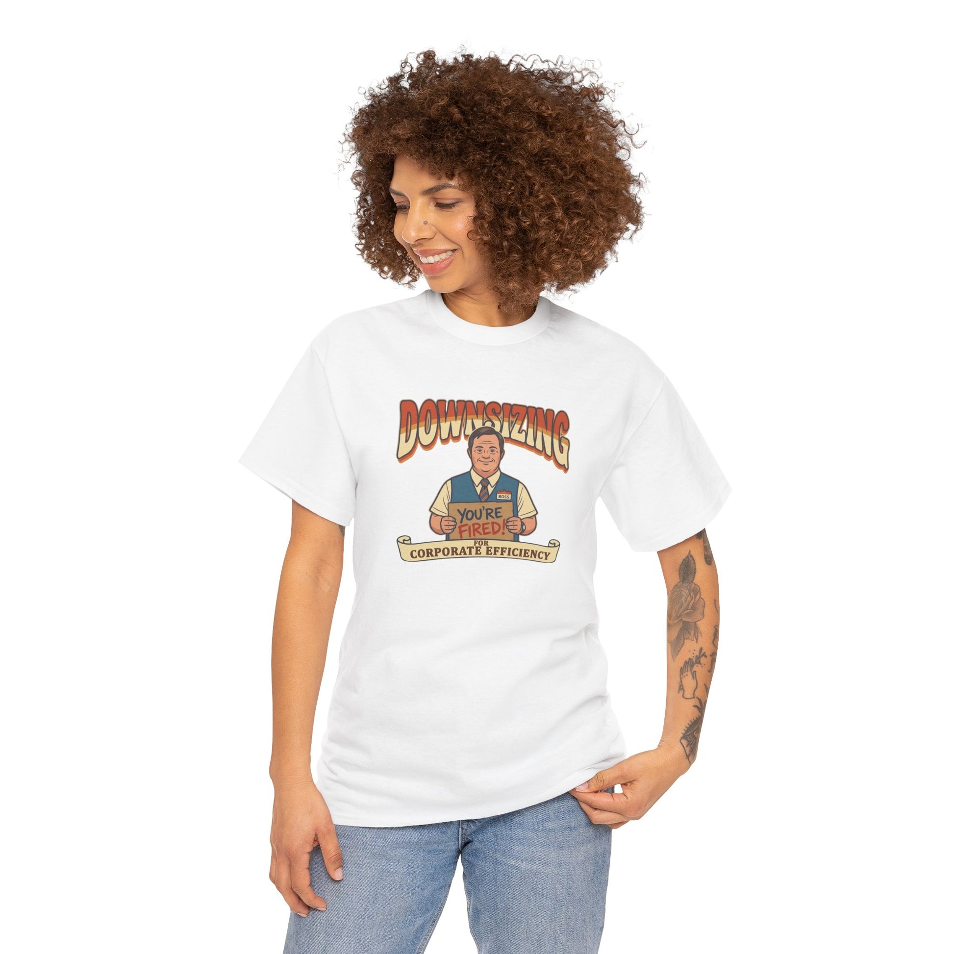 The Great Downsizing Tee - Retro Corporate Meme T-Shirt (iykyk)