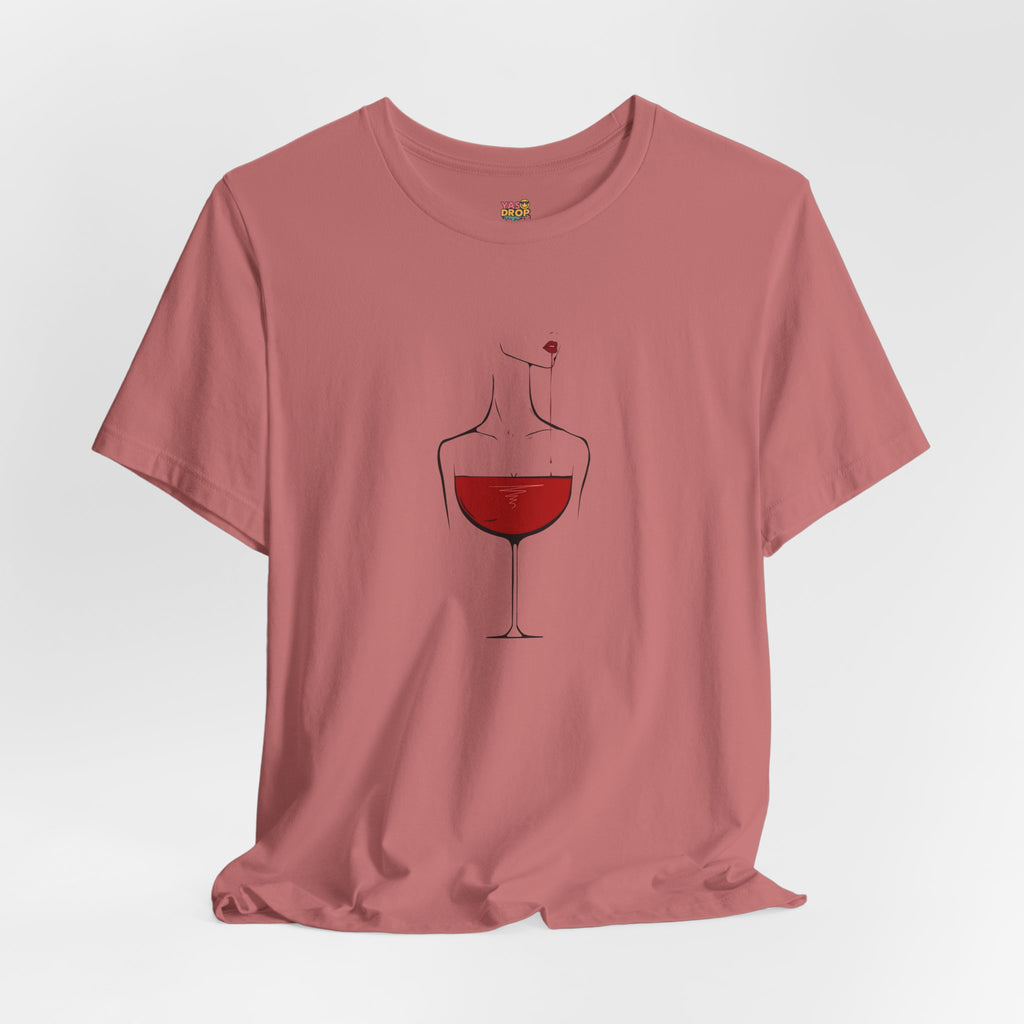 Pour Decisions Premium Graphic Tee – Minimalist Wine Aesthetic Streetwear