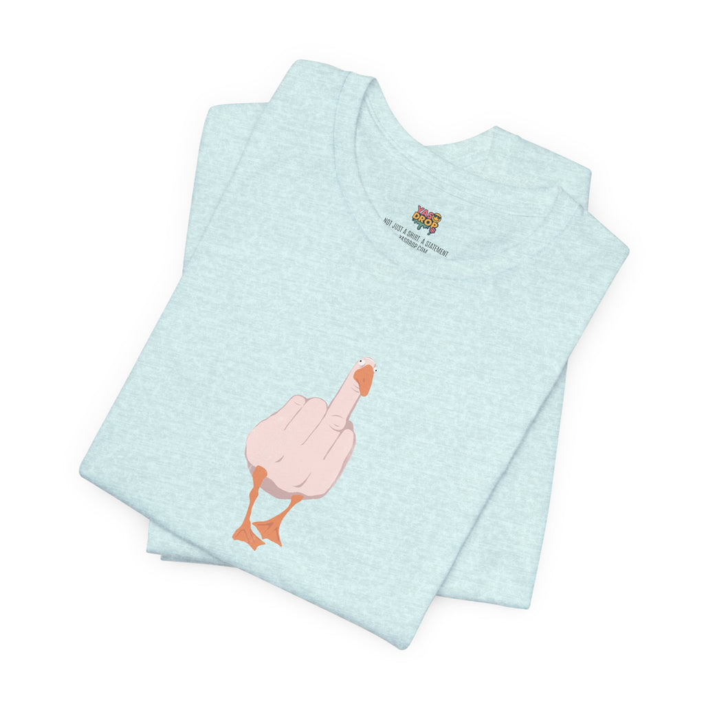 The "Unbothered" Ironic Duck Graphic Tee - Funny Chaotic Streetwear Graphic T-Shirt