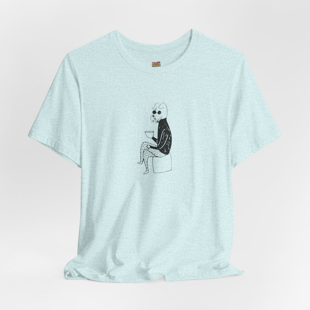 "Unbothered" Minimalist Hipster Dog Graphic Tee – Lofi Aesthetic Streetwear