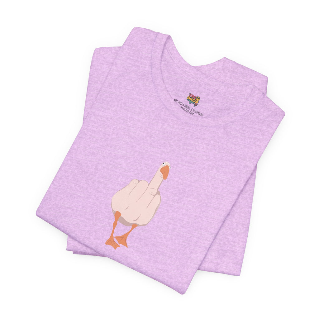 The "Unbothered" Ironic Duck Graphic Tee - Funny Chaotic Streetwear Graphic T-Shirt