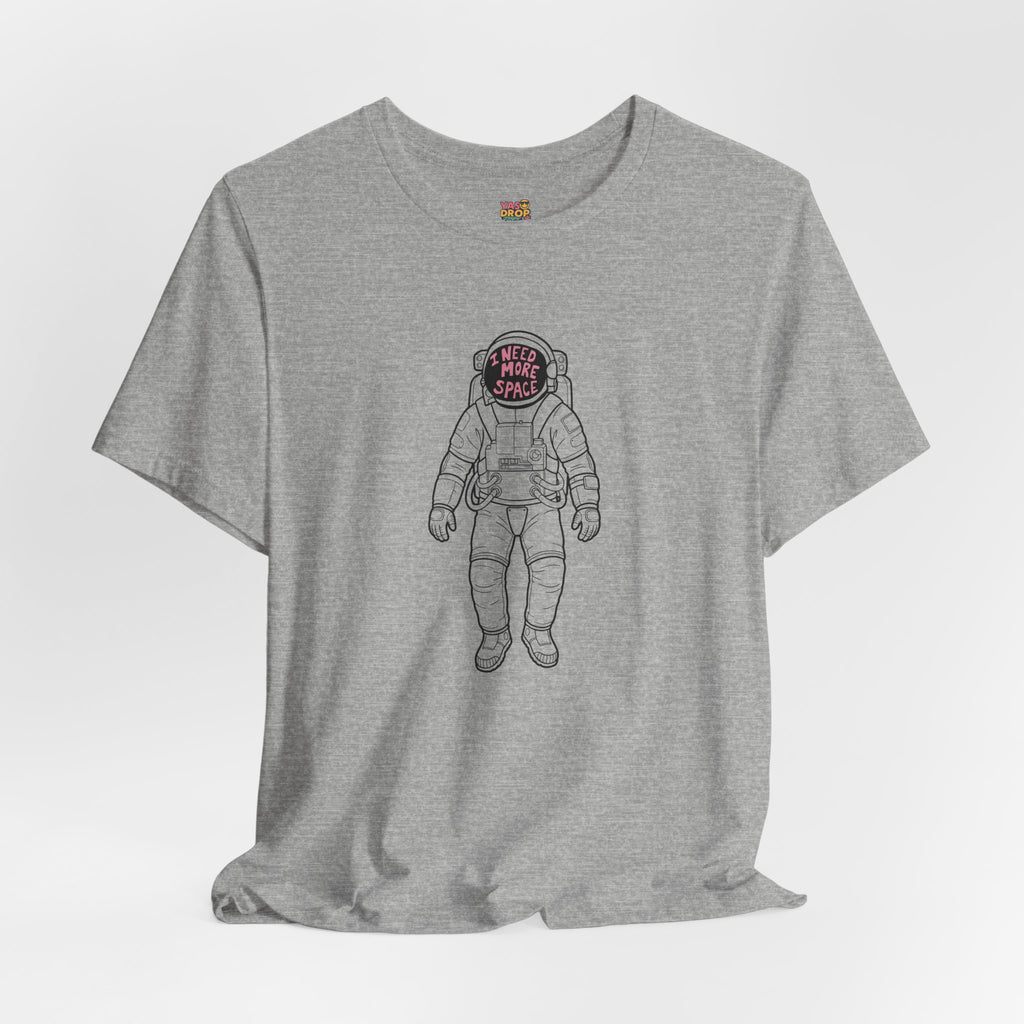 "I Need More Space" Astronaut Graphic Tee – Y2K Retro Streetwear T-Shirt