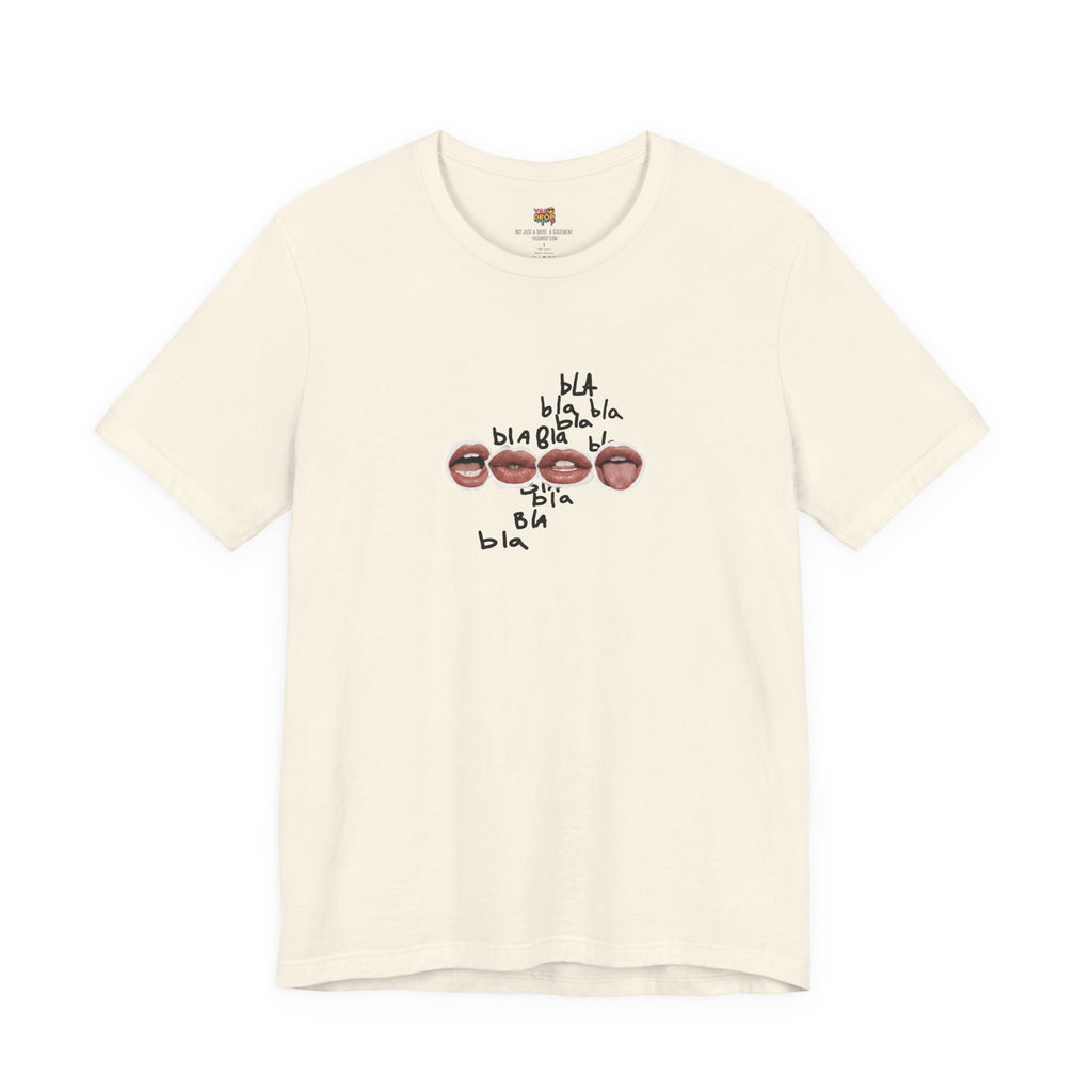 "Bla Bla Bla" Graphic Tee – Ironic Minimalism Streetwear T-Shirt