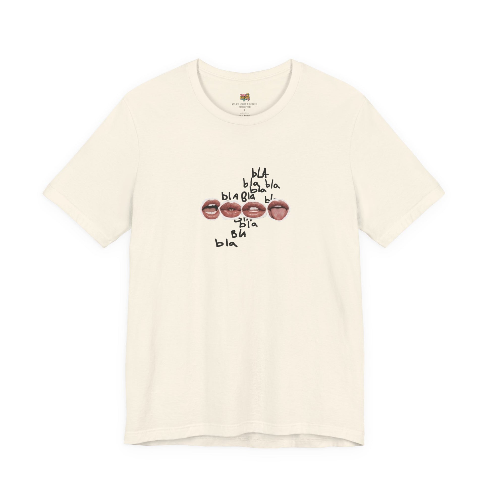 "Bla Bla Bla" Graphic Tee – Ironic Minimalism Streetwear T-Shirt