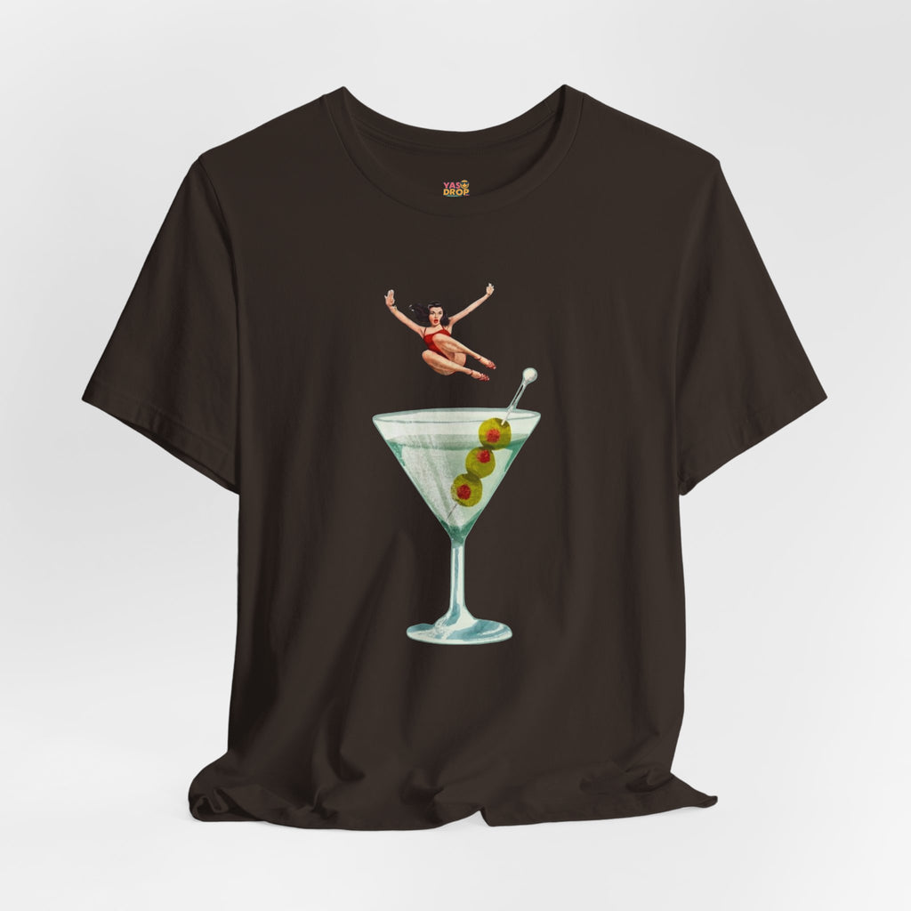 Dirty Martini Girl Graphic Tee - Retro Aesthetic Streetwear T-Shirt