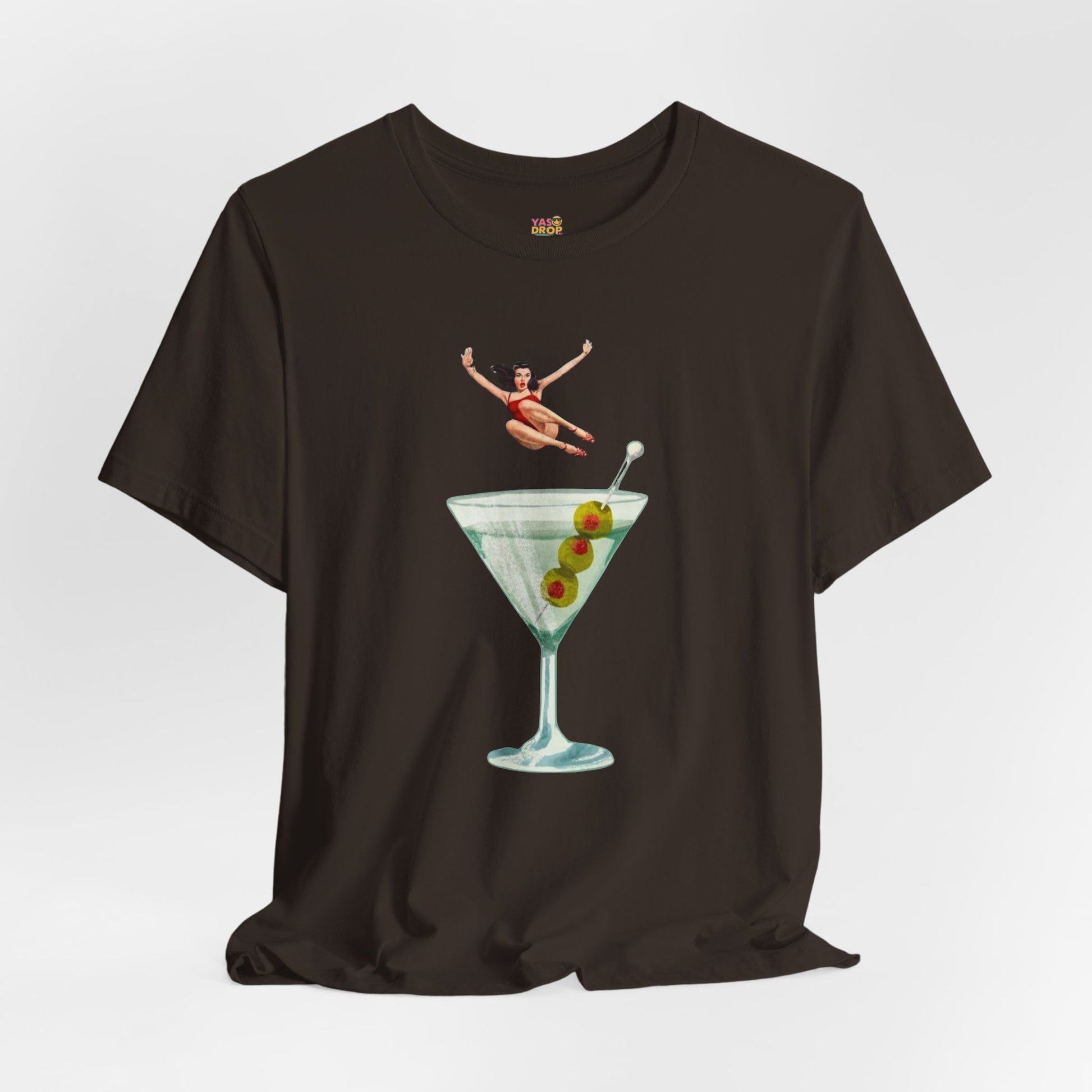 Dirty Martini Girl Graphic Tee - Retro Aesthetic Streetwear T-Shirt