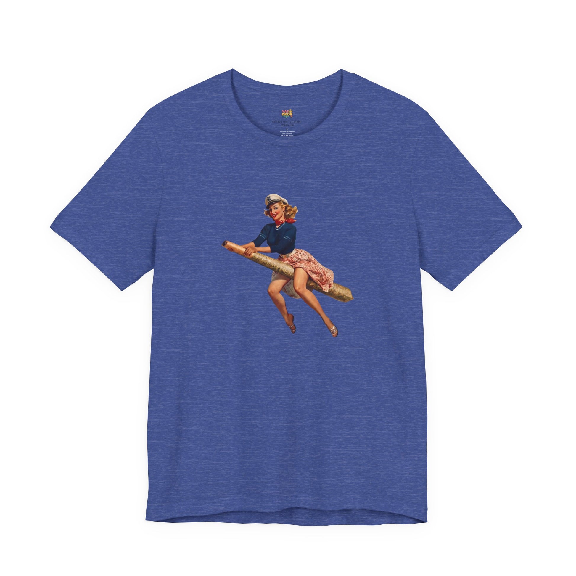 Retro Pin-Up Graphic Tee - Ironic Vintage Streetwear T-Shirt
