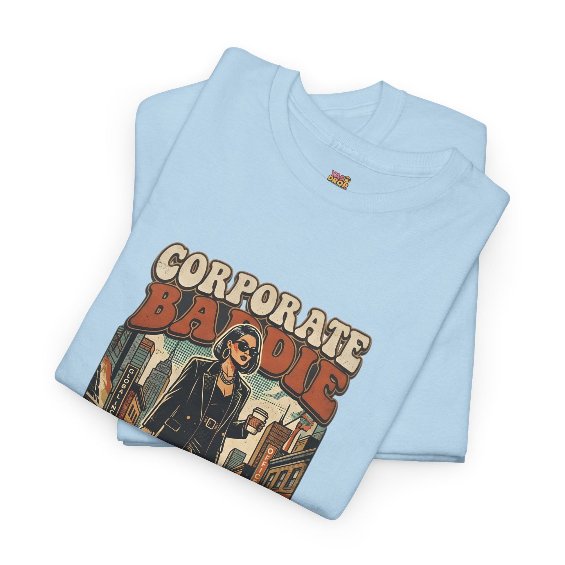 Corporate Baddie Vintage Graphic Tee - Ironic Office Aesthetic T-Shirt
