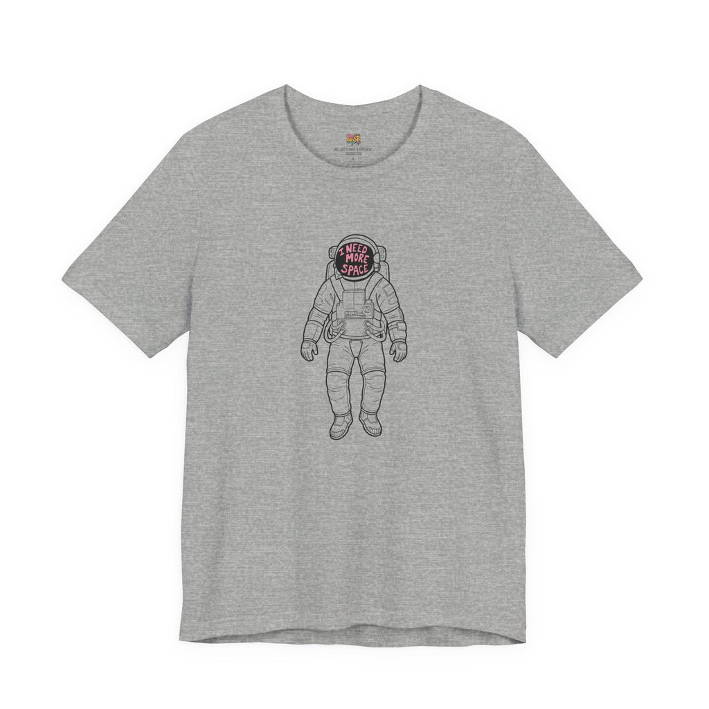 "I Need More Space" Astronaut Graphic Tee – Y2K Retro Streetwear T-Shirt