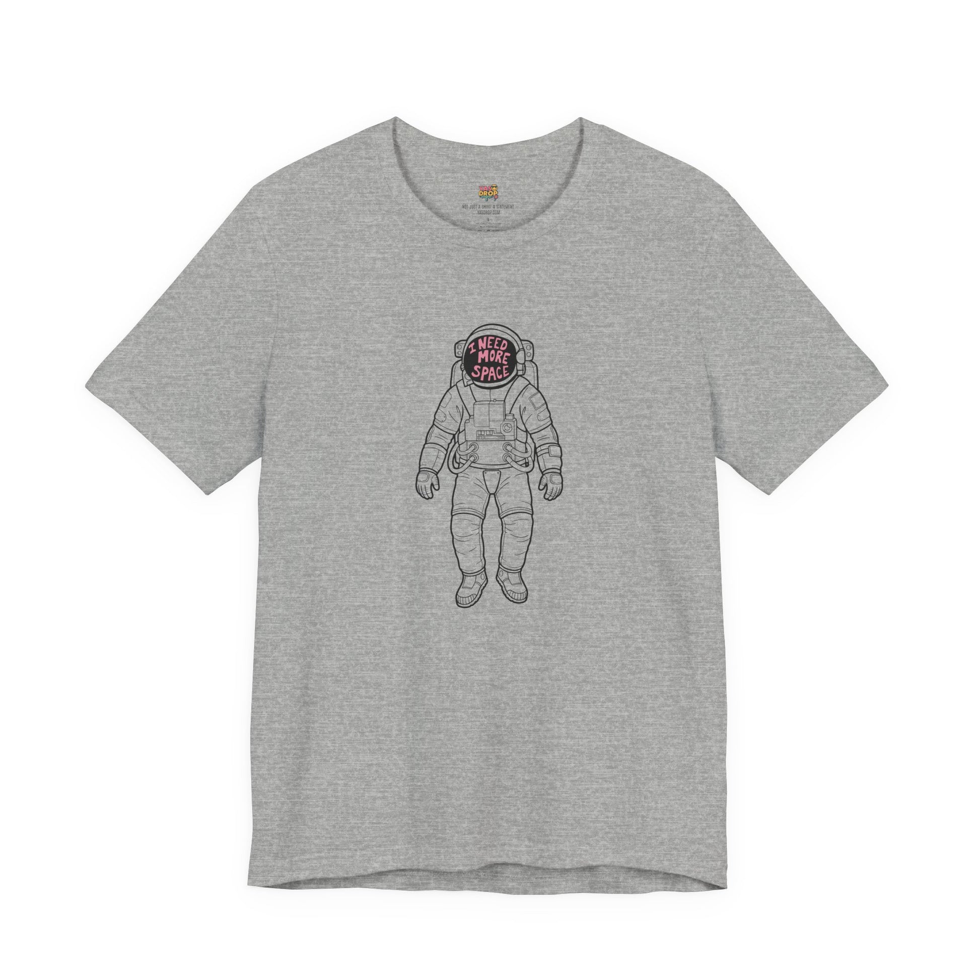 "I Need More Space" Astronaut Graphic Tee – Y2K Retro Streetwear T-Shirt