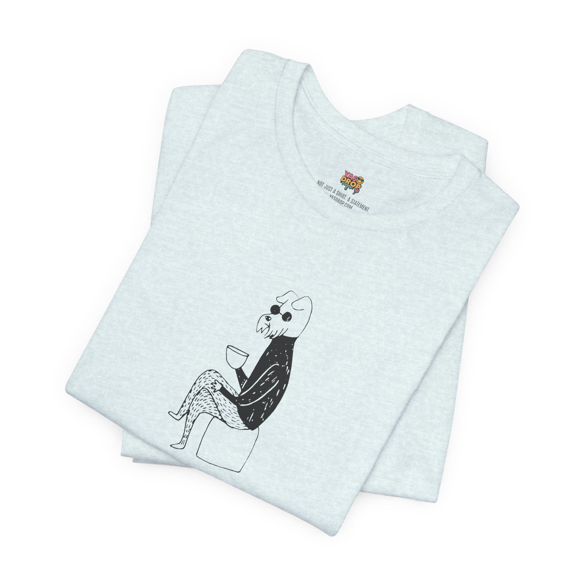 "Unbothered" Minimalist Hipster Dog Graphic Tee – Lofi Aesthetic Streetwear