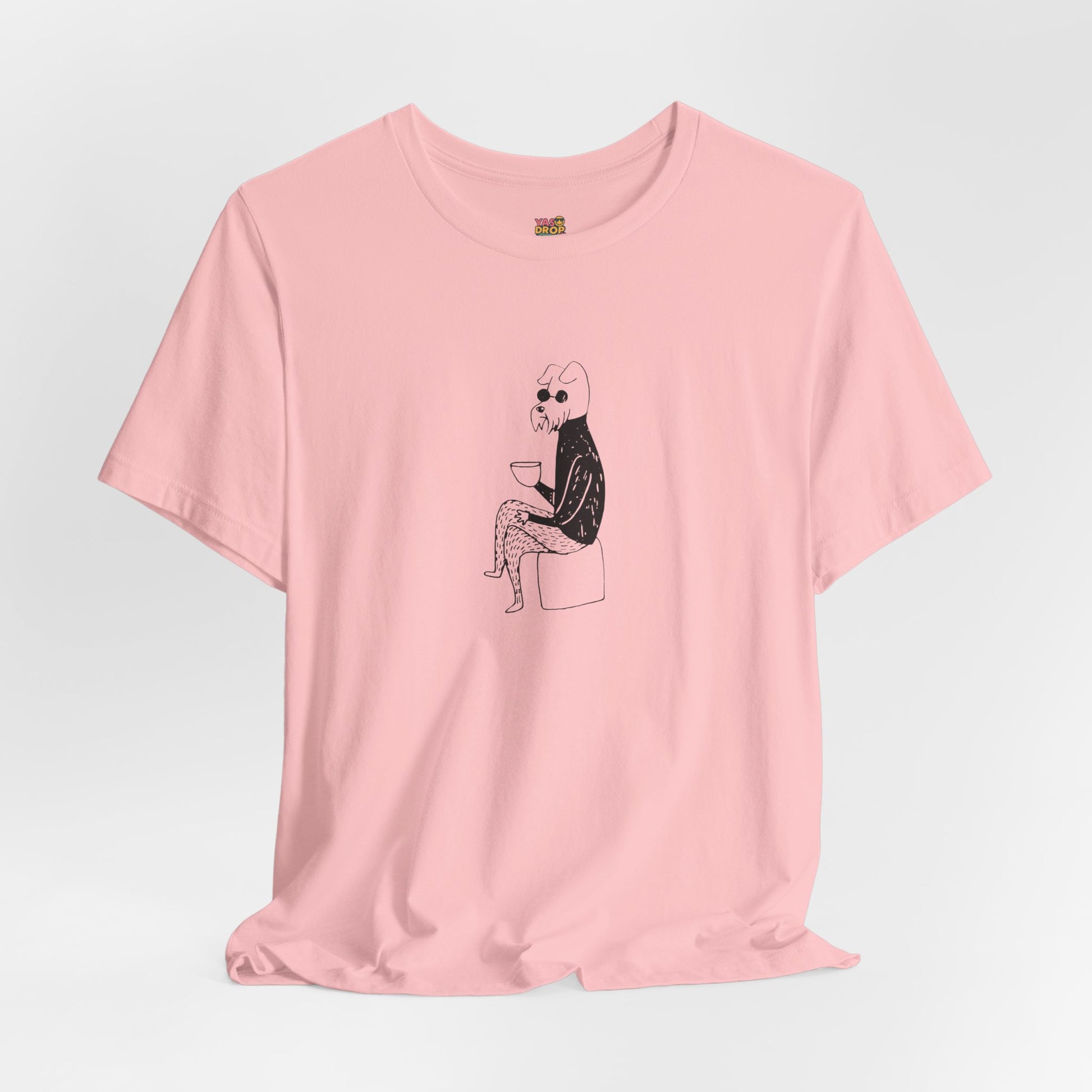 "Unbothered" Minimalist Hipster Dog Graphic Tee – Lofi Aesthetic Streetwear