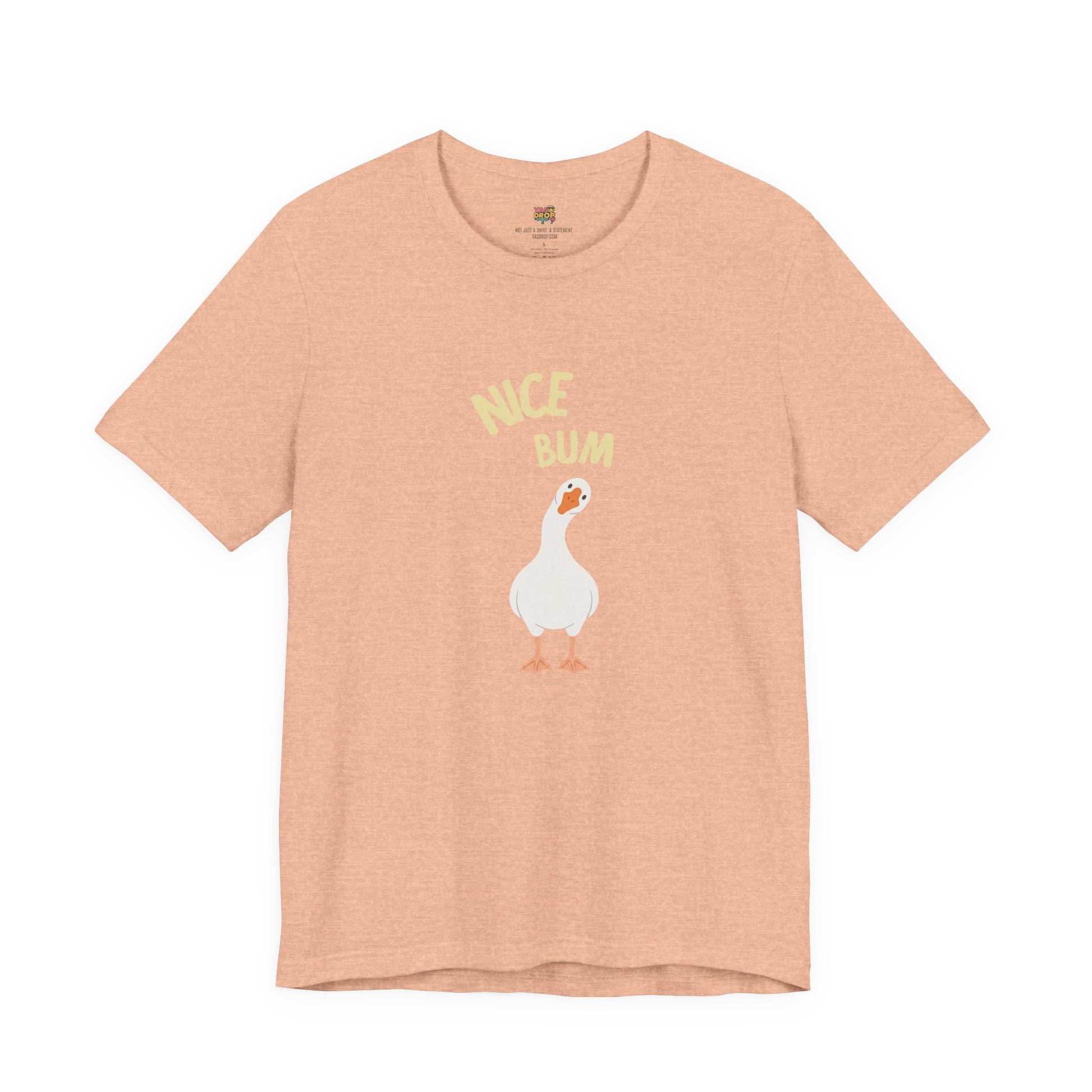 "Nice Bum" Silly Goose Graphic Tee – Ironic Minimalist Streetwear