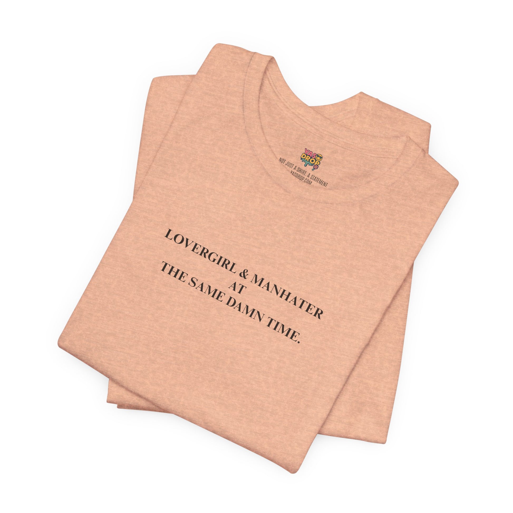 "Lovergirl & Manhater" Ironic Minimalist Graphic Tee