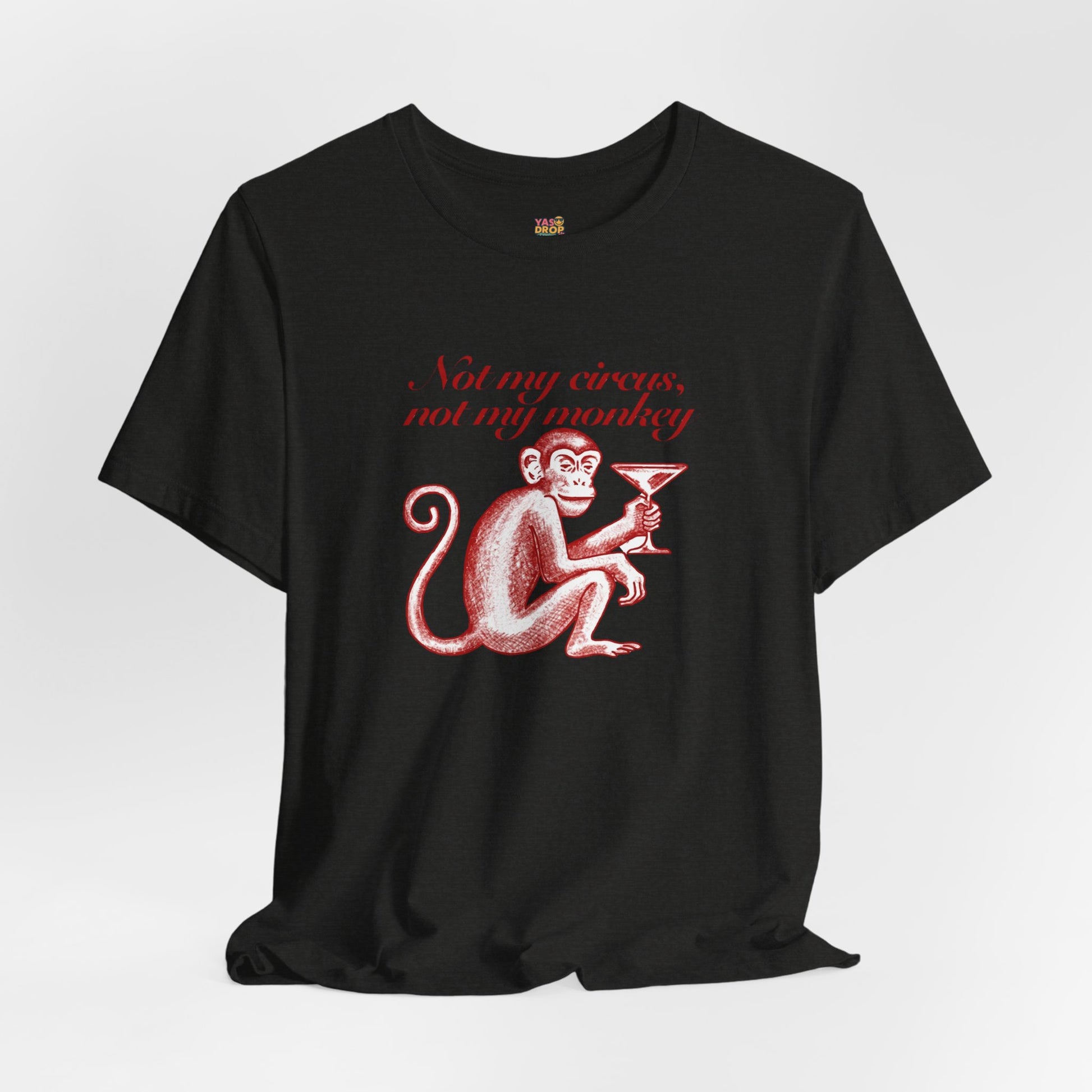 Not My Circus Not My Monkey Graphic Tee - Ironic Vintage Streetwear T-Shirt
