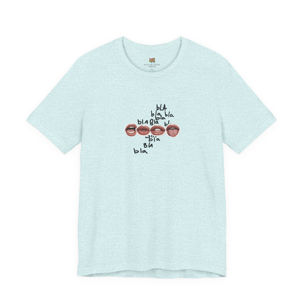 "Bla Bla Bla" Graphic Tee – Ironic Minimalism Streetwear T-Shirt