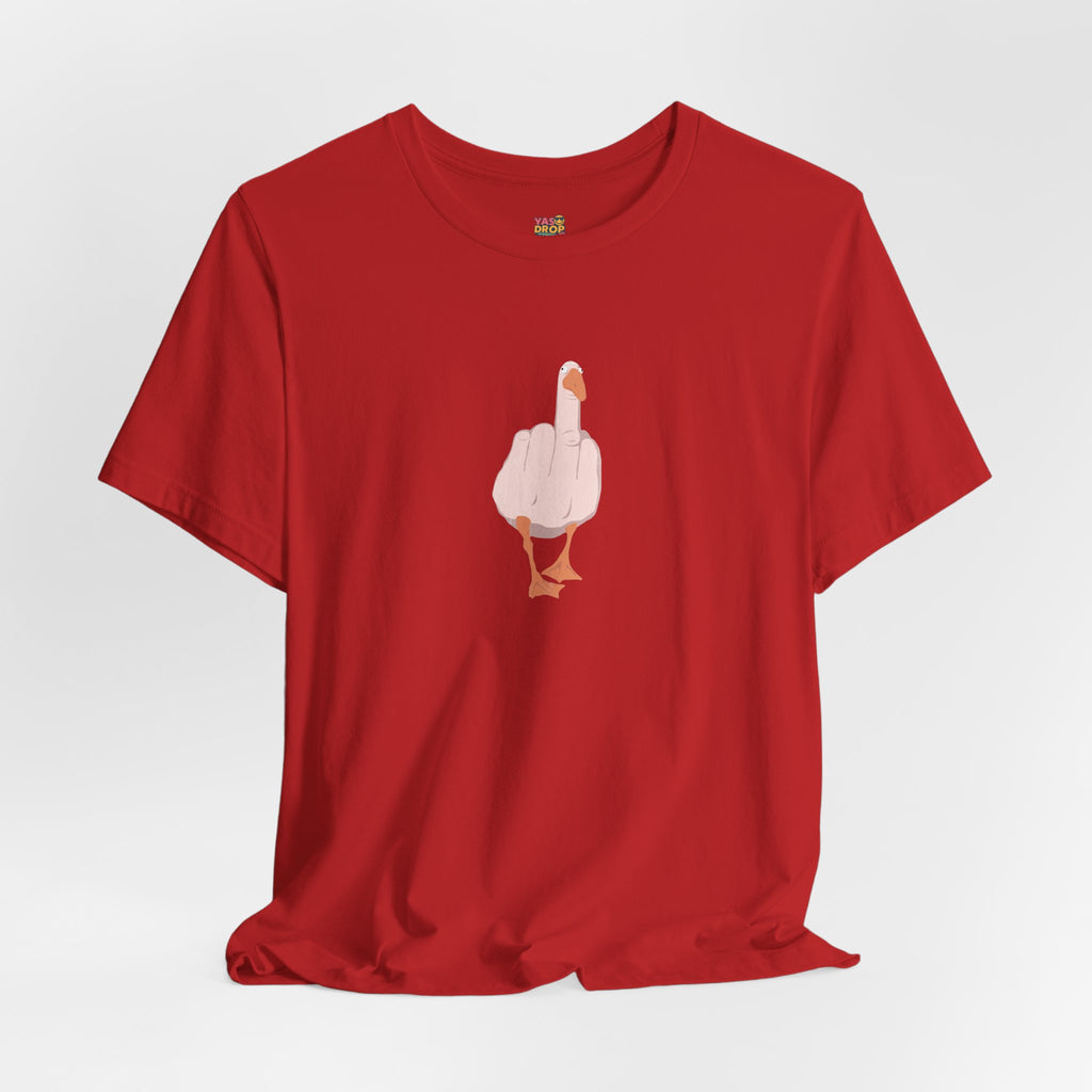 The "Unbothered" Ironic Duck Graphic Tee - Funny Chaotic Streetwear Graphic T-Shirt