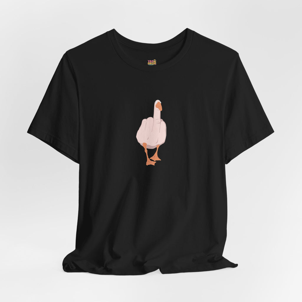 The "Unbothered" Ironic Duck Graphic Tee - Funny Chaotic Streetwear Graphic T-Shirt