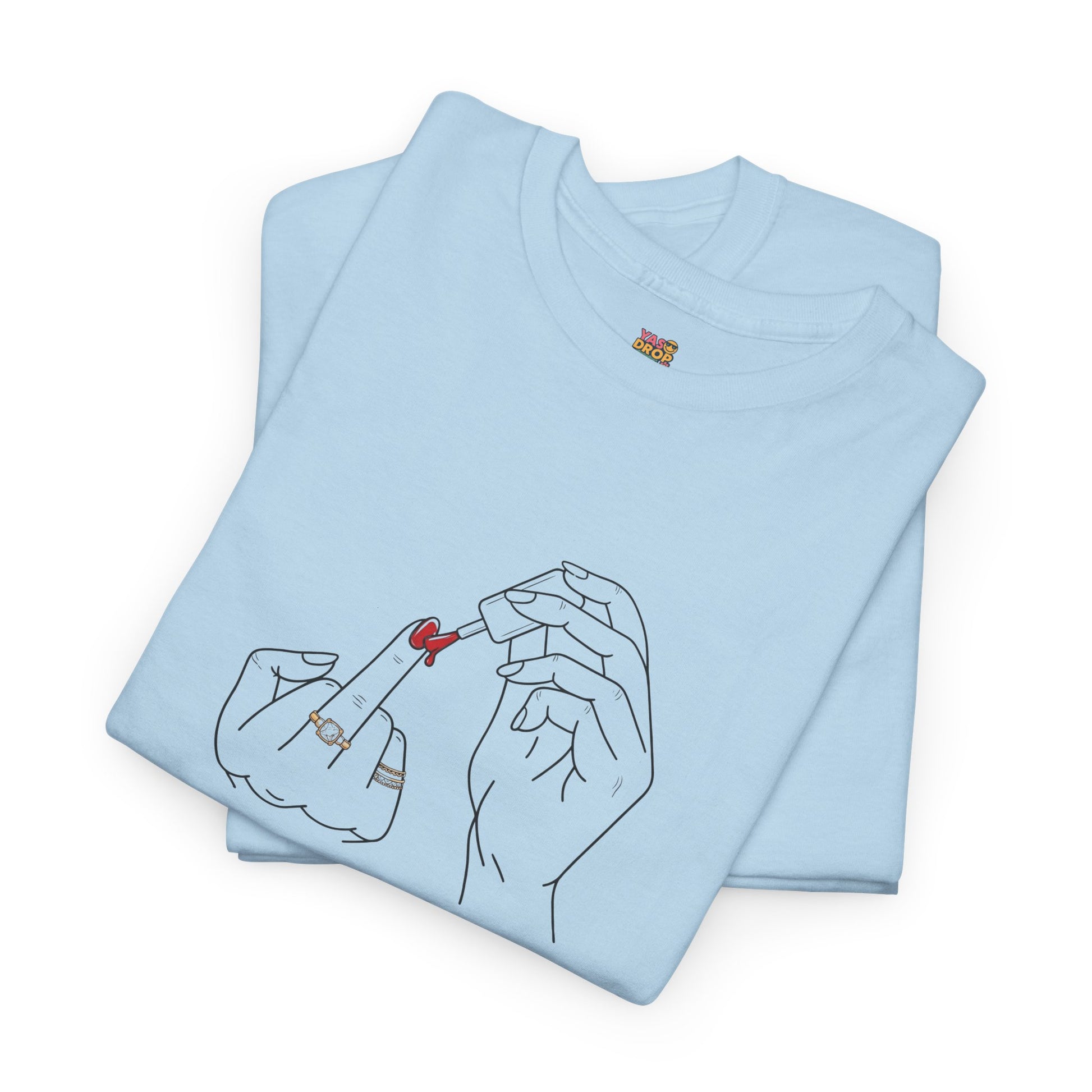 The ‘Don’t Care’ Mani Tee - Middle Finger Slay Queen Vibes