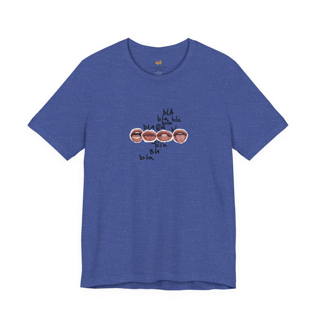 "Bla Bla Bla" Graphic Tee – Ironic Minimalism Streetwear T-Shirt