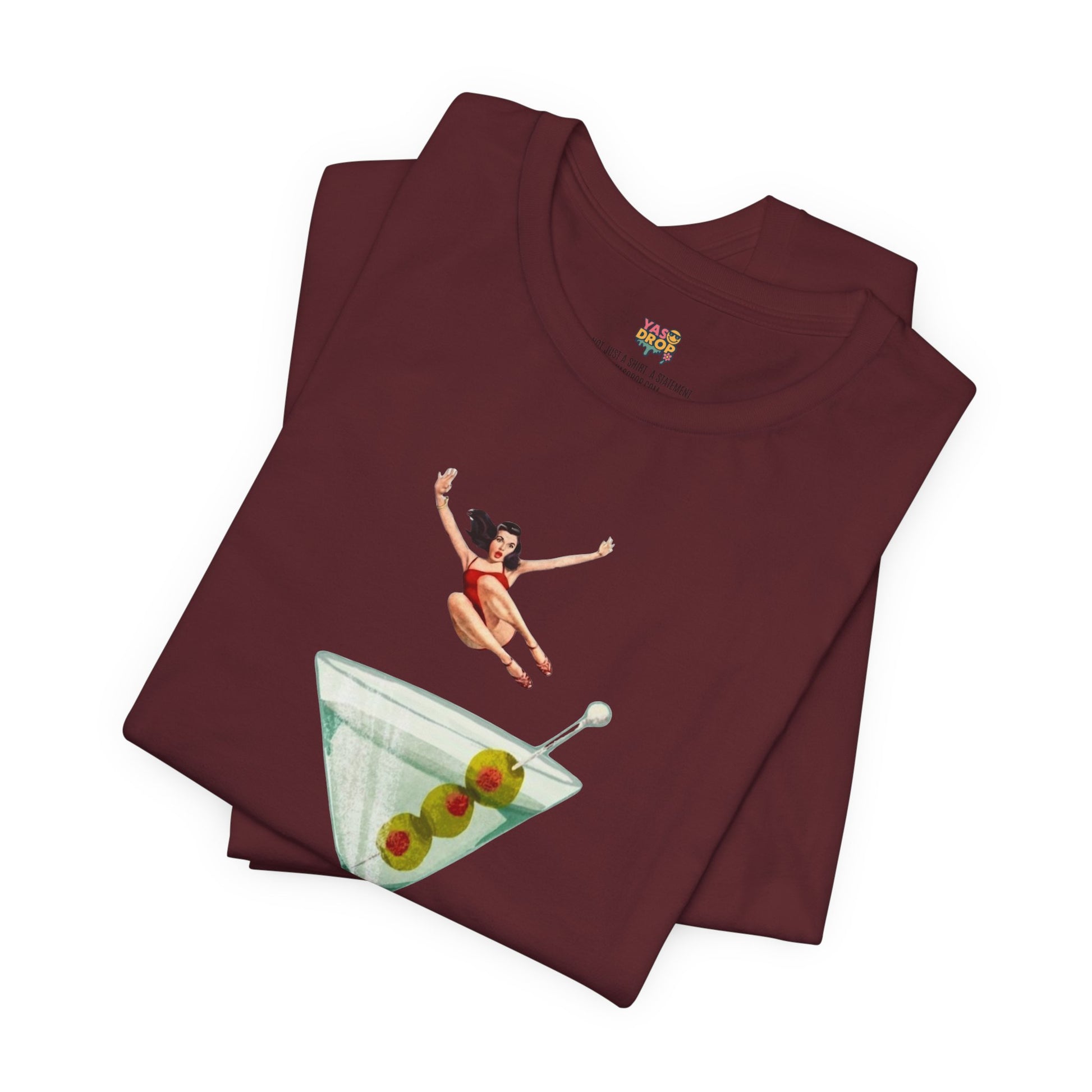 Dirty Martini Girl Graphic Tee - Retro Aesthetic Streetwear T-Shirt