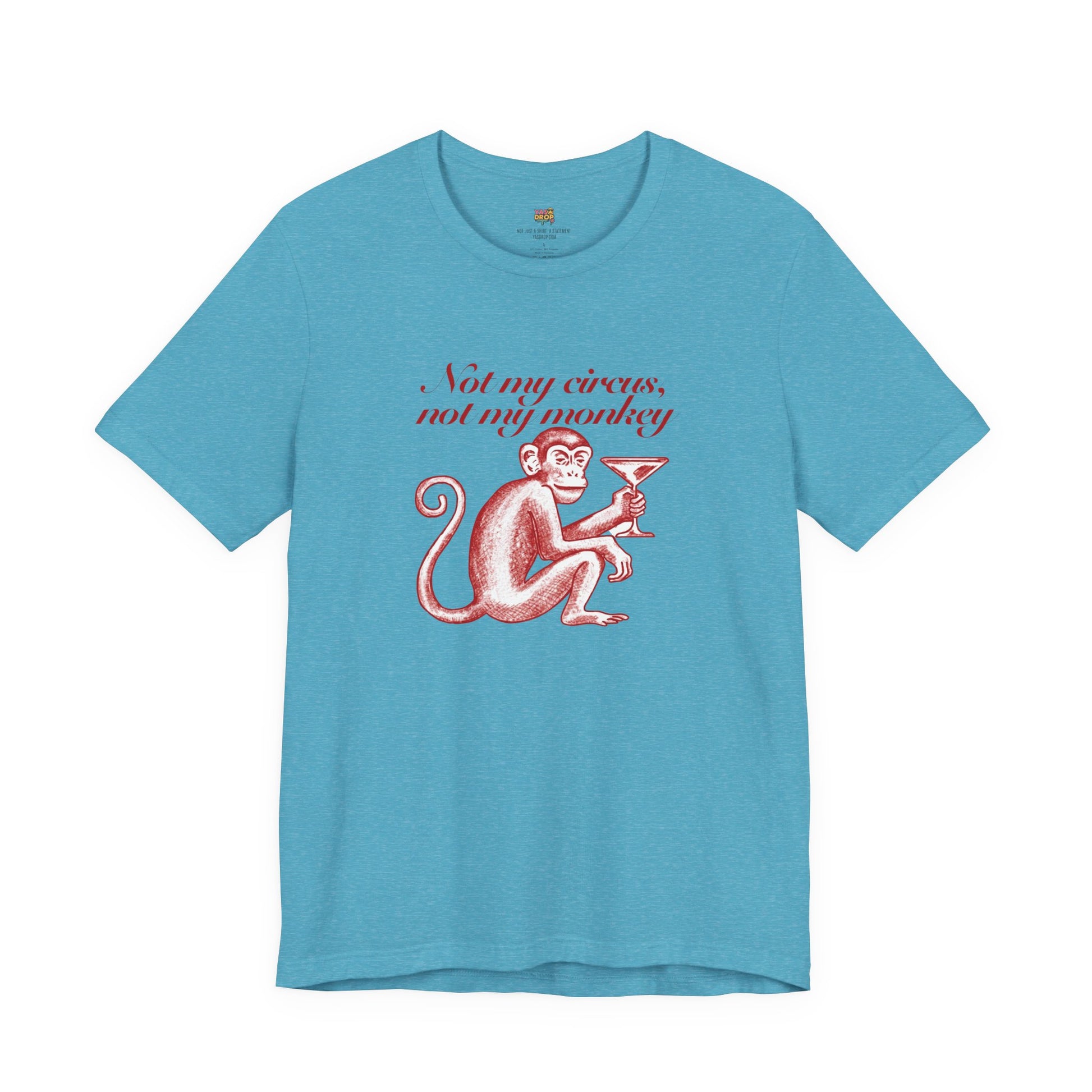 Not My Circus Not My Monkey Graphic Tee - Ironic Vintage Streetwear T-Shirt