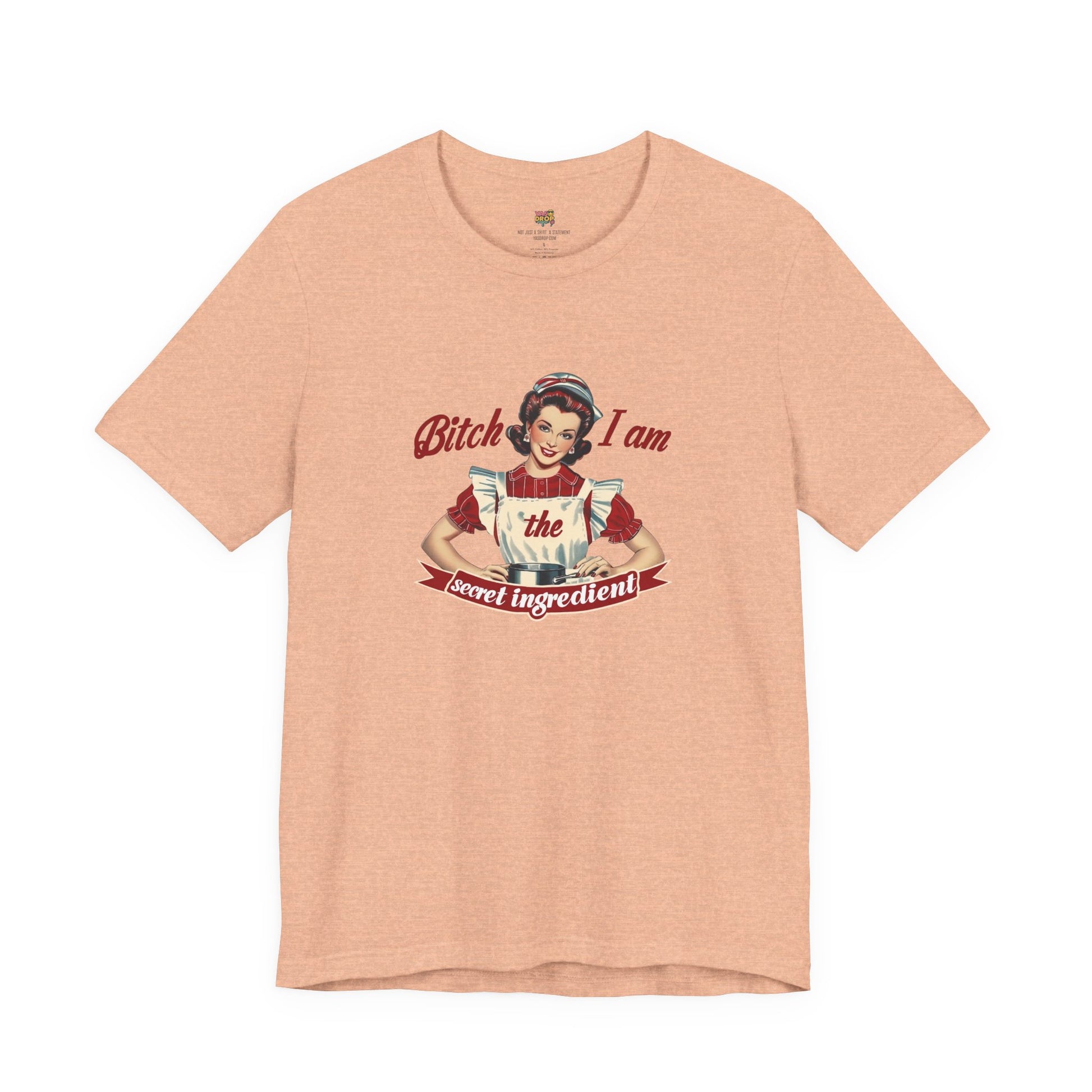 "The Secret Ingredient" Ironic Minimalist Vintage Graphic Tee
