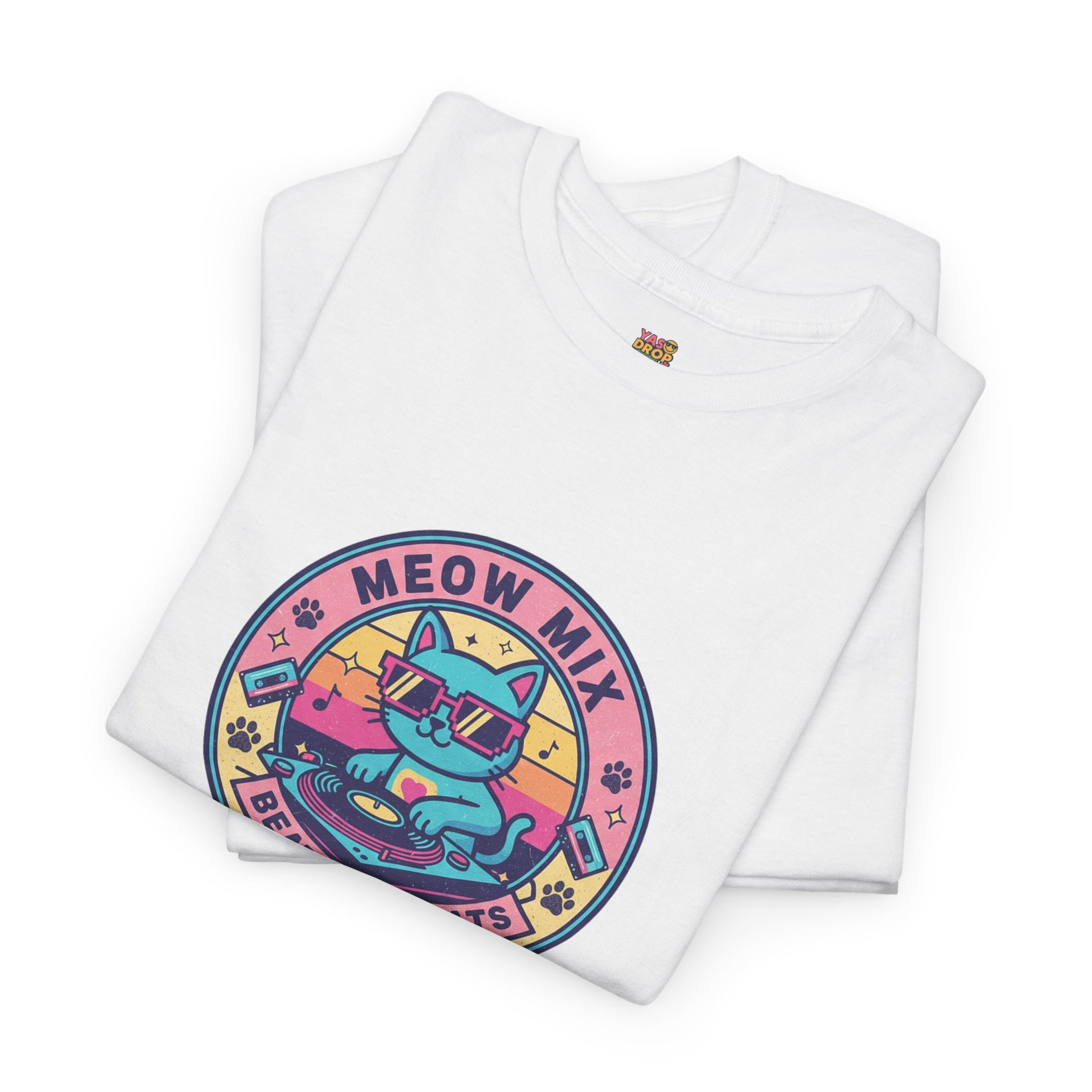 Meow Mix: Beats & Treats Retro DJ Cat Tee