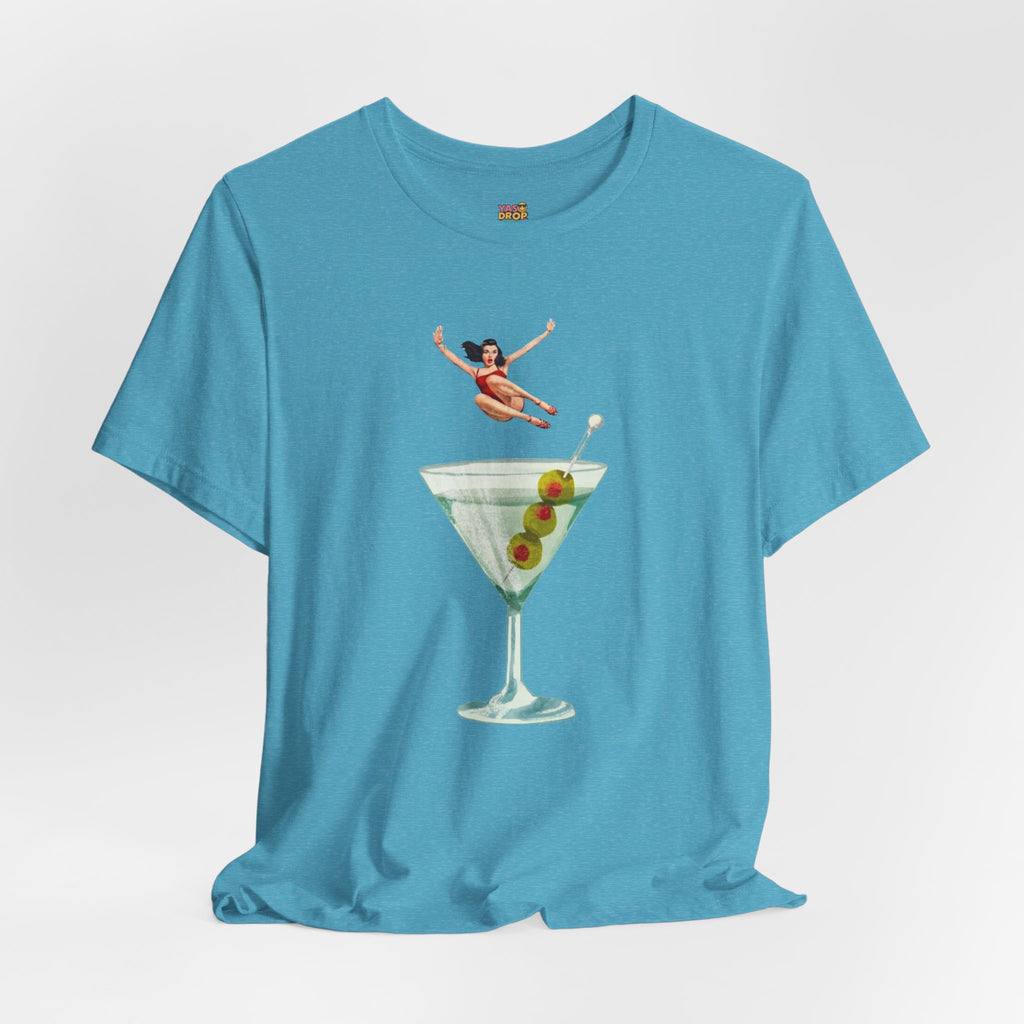 Dirty Martini Girl Graphic Tee - Retro Aesthetic Streetwear T-Shirt