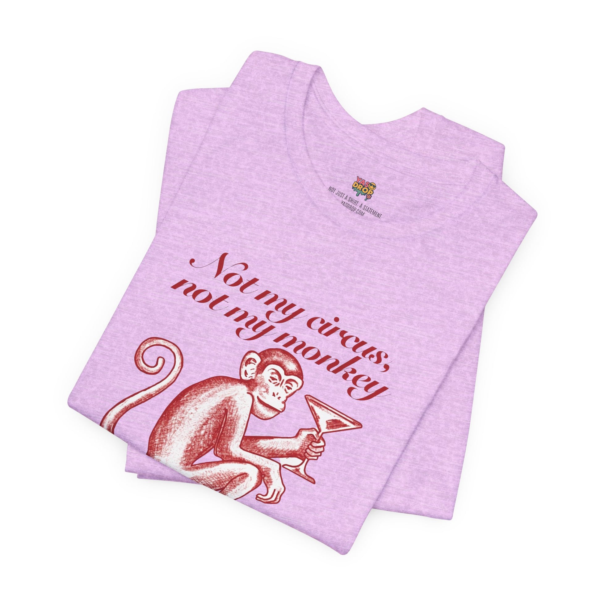 Not My Circus Not My Monkey Graphic Tee - Ironic Vintage Streetwear T-Shirt