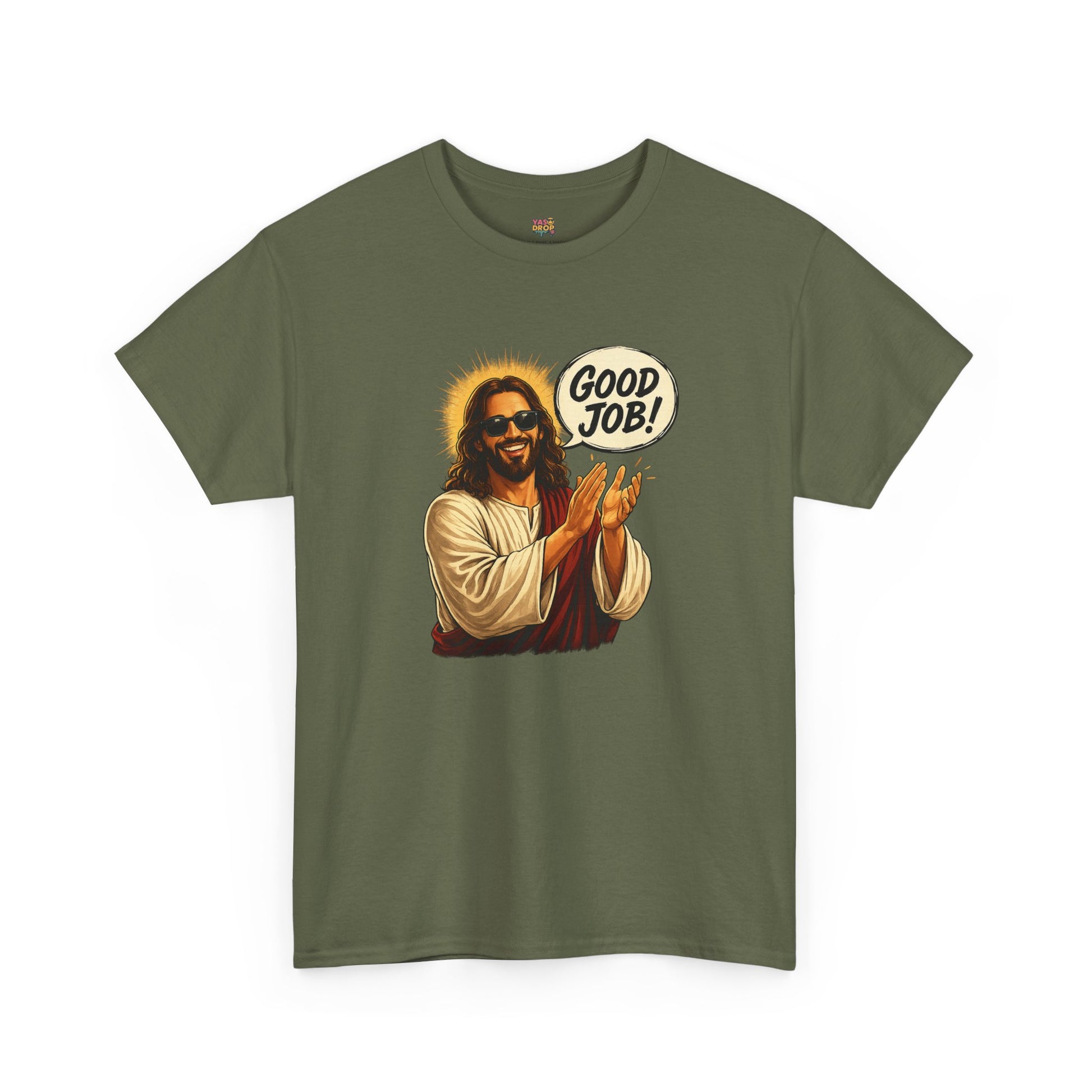 The "Good Job" Savior Graphic Tee – Ironic Streetwear / Retro Aesthetic Unisex Shirt
