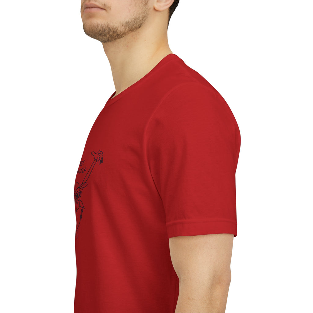 "Free Yourself" Retro Line Art Graphic Tee – Ironic Minimalist Streetwear