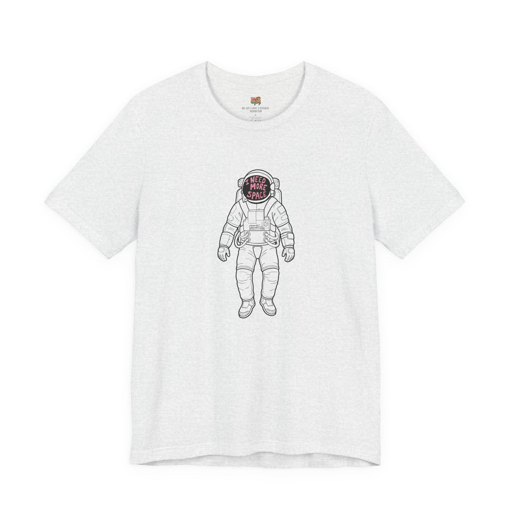 "I Need More Space" Astronaut Graphic Tee – Y2K Retro Streetwear T-Shirt