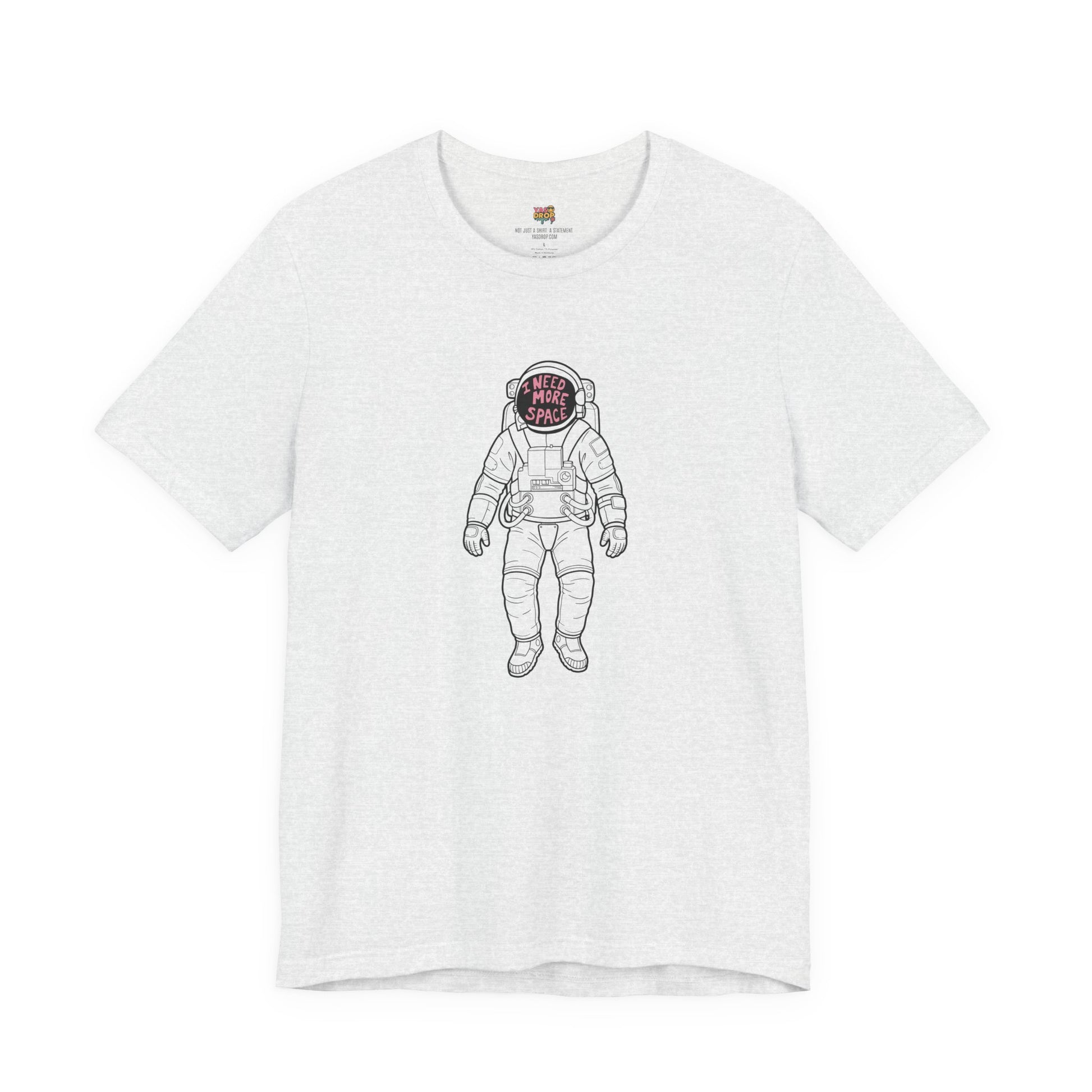 "I Need More Space" Astronaut Graphic Tee – Y2K Retro Streetwear T-Shirt