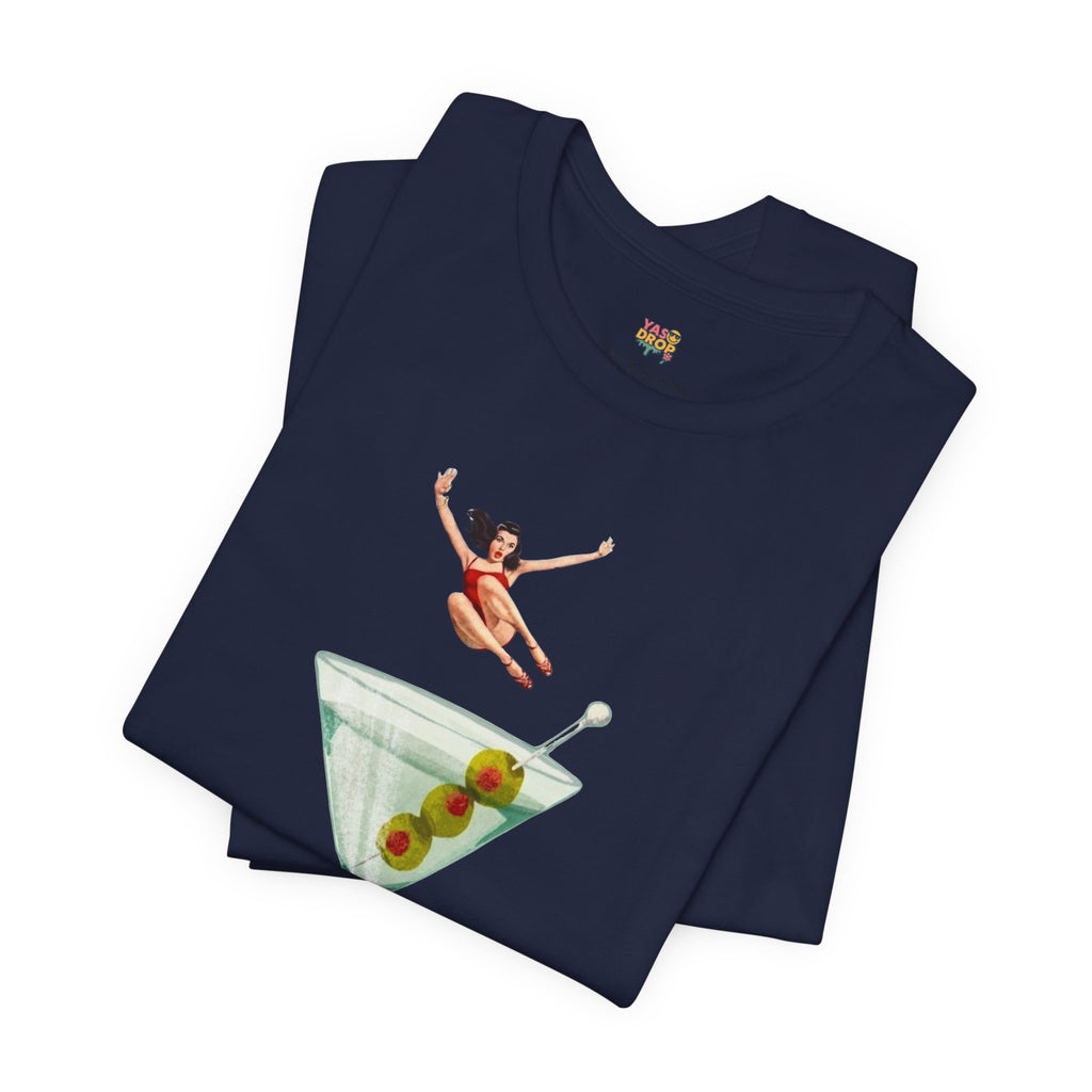 Dirty Martini Girl Graphic Tee - Retro Aesthetic Streetwear T-Shirt