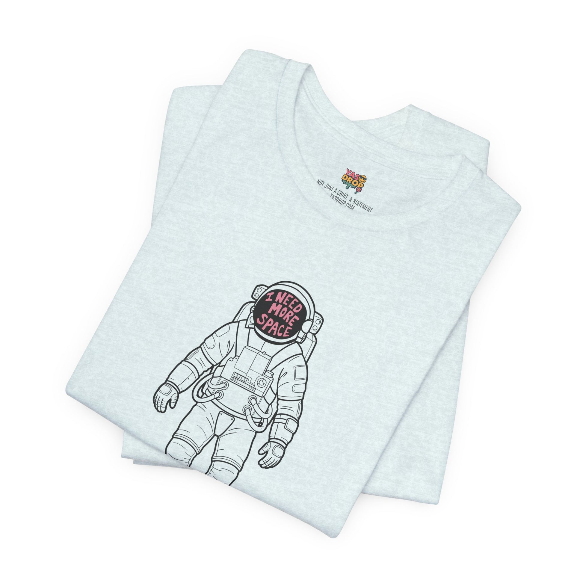 "I Need More Space" Astronaut Graphic Tee – Y2K Retro Streetwear T-Shirt