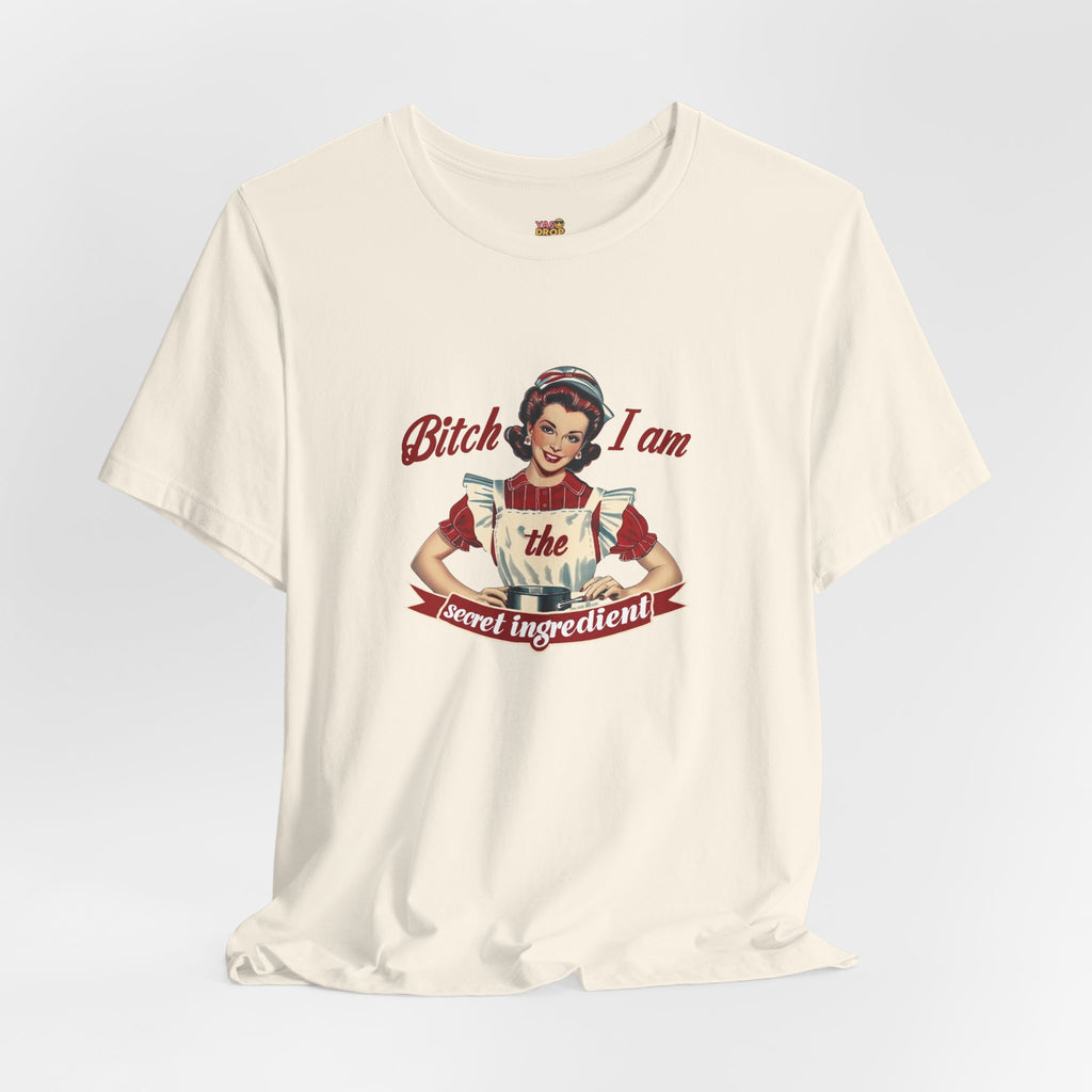 "The Secret Ingredient" Ironic Minimalist Vintage Graphic Tee