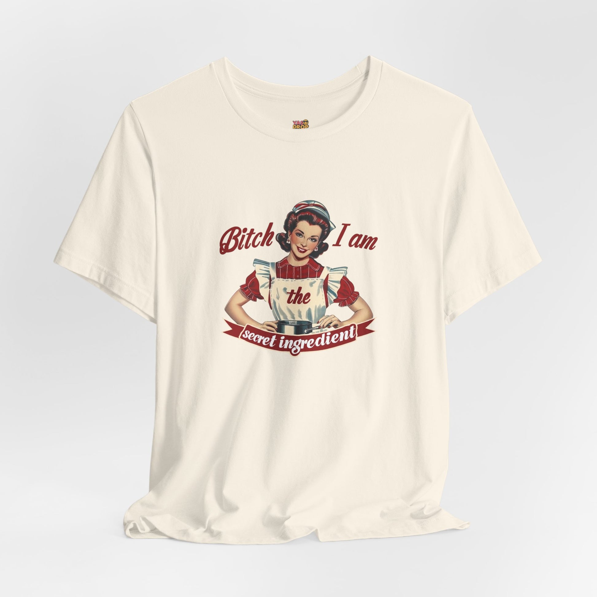 "The Secret Ingredient" Ironic Minimalist Vintage Graphic Tee