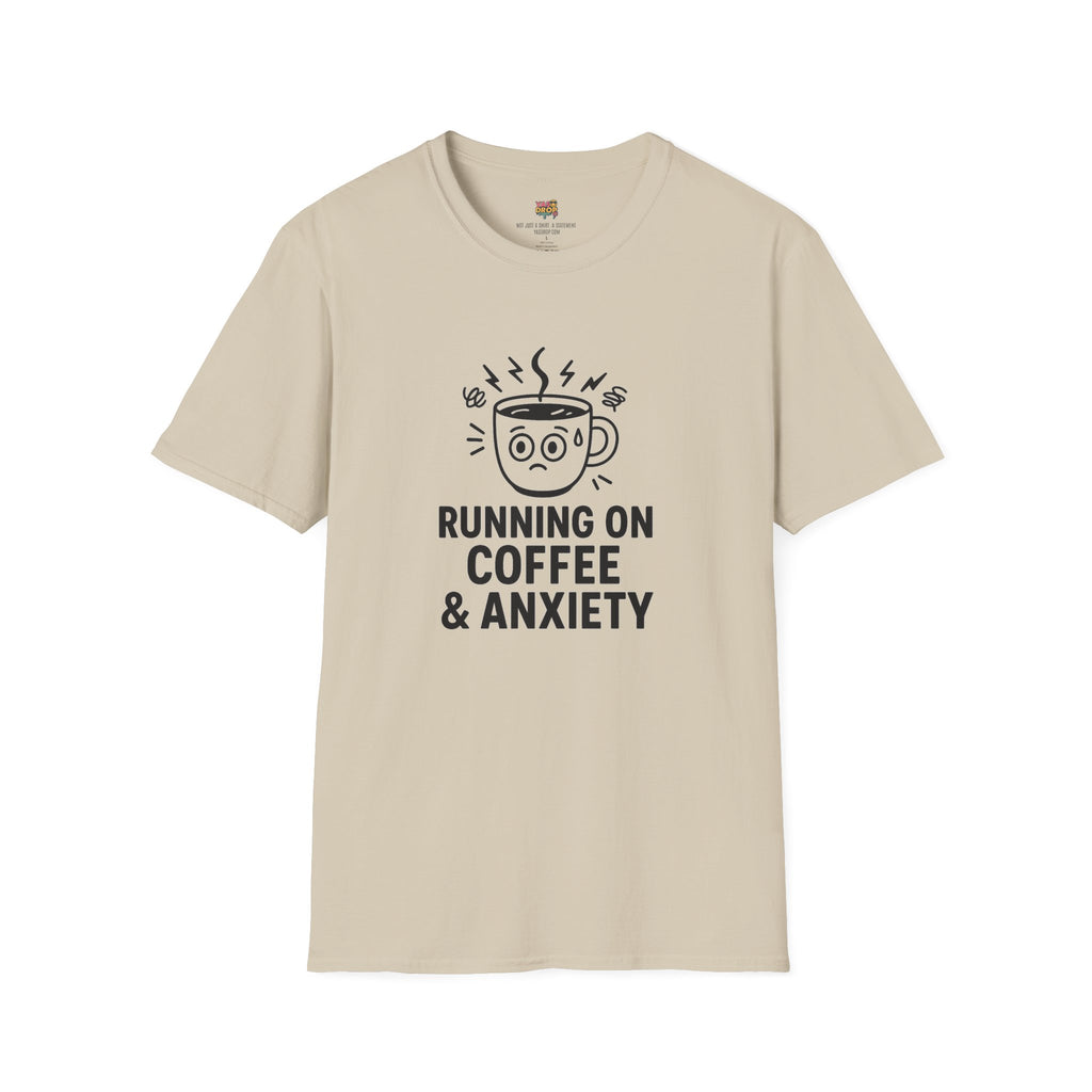 RUNNING ON COFFEE & ANXIETY TEE