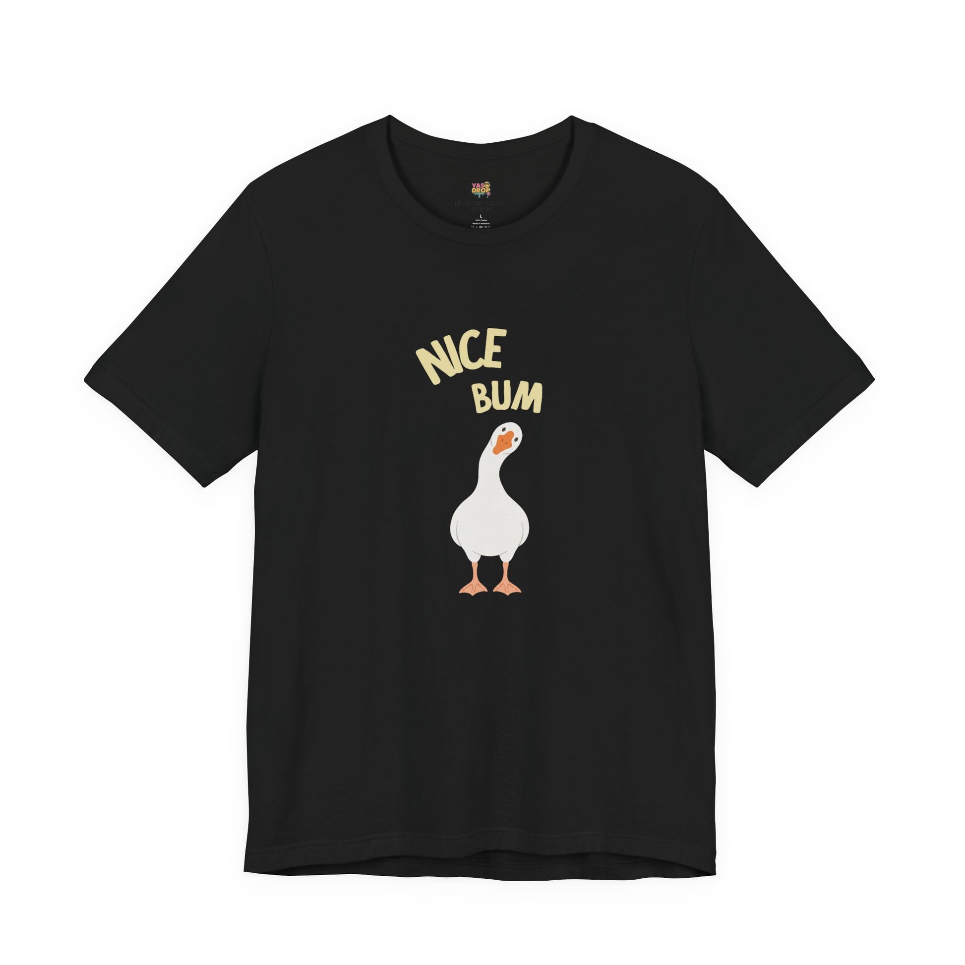 "Nice Bum" Silly Goose Graphic Tee – Ironic Minimalist Streetwear