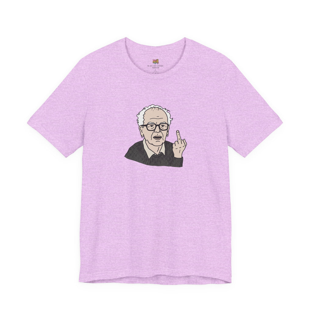 Grumpy Old Man Middle Finger Graphic Tee – Ironic Minimalist Aesthetic Streetwear T-Shirt