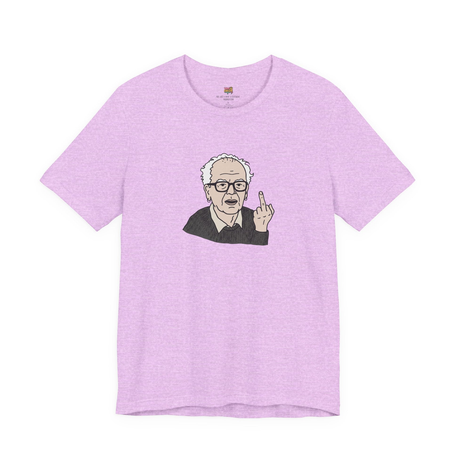 Grumpy Old Man Middle Finger Graphic Tee – Ironic Minimalist Aesthetic Streetwear T-Shirt