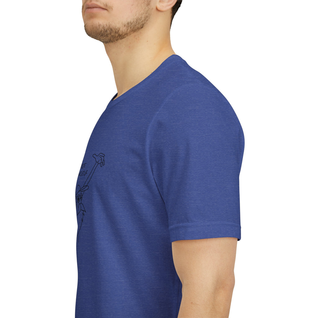 "Free Yourself" Retro Line Art Graphic Tee – Ironic Minimalist Streetwear