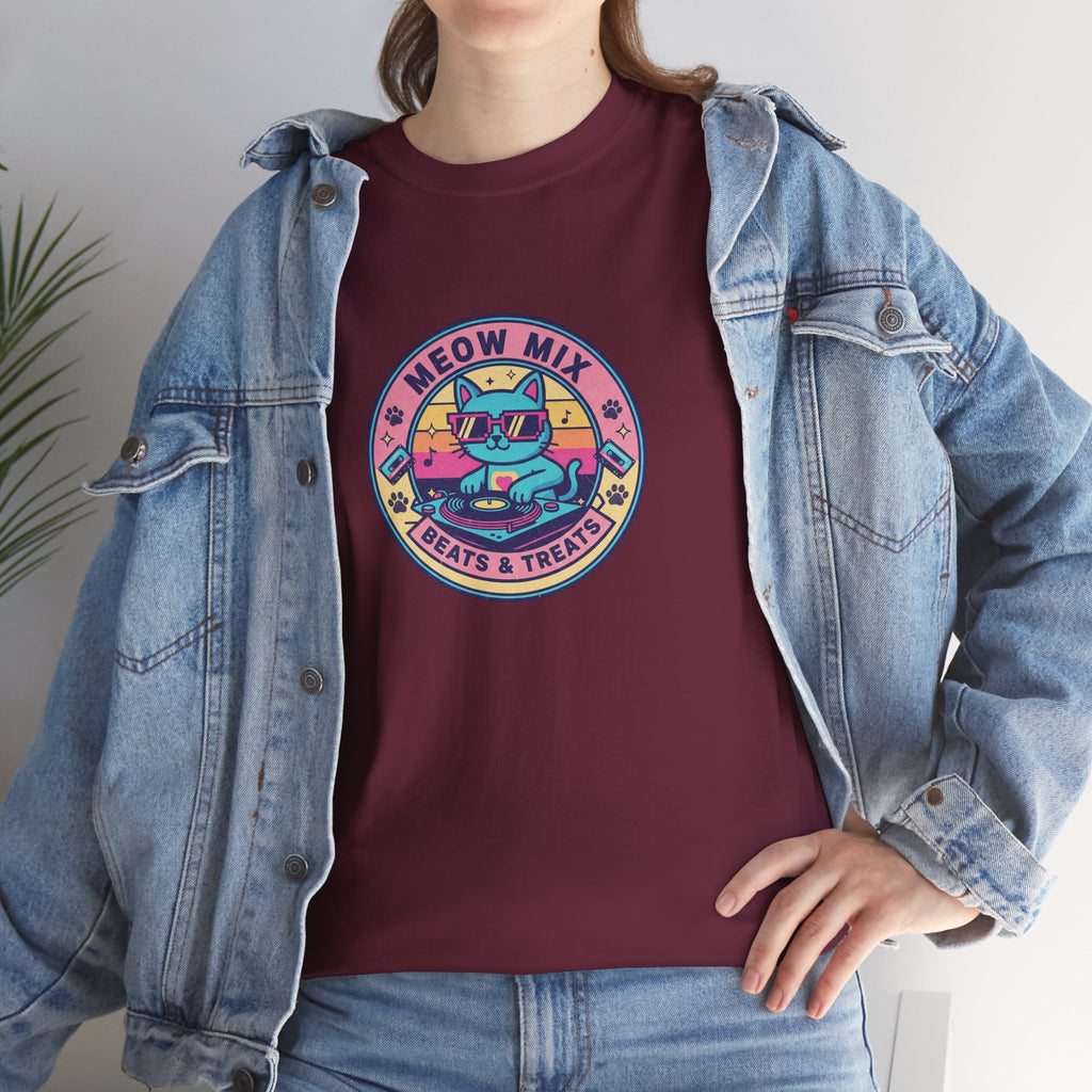 Meow Mix: Beats & Treats Retro DJ Cat Tee