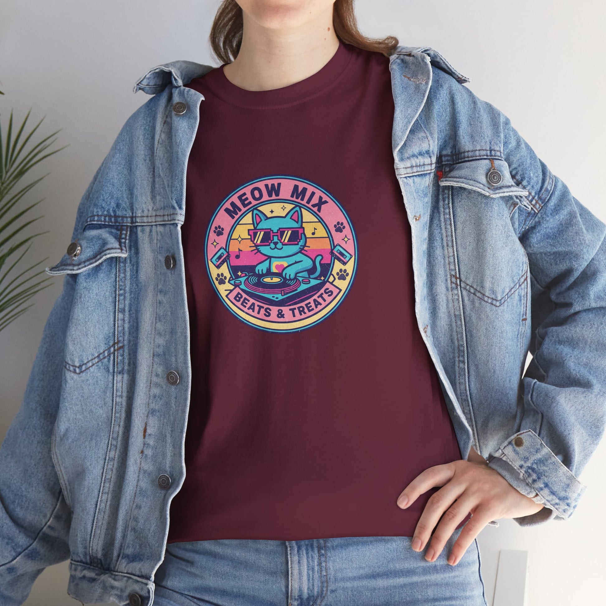 Meow Mix: Beats & Treats Retro DJ Cat Tee