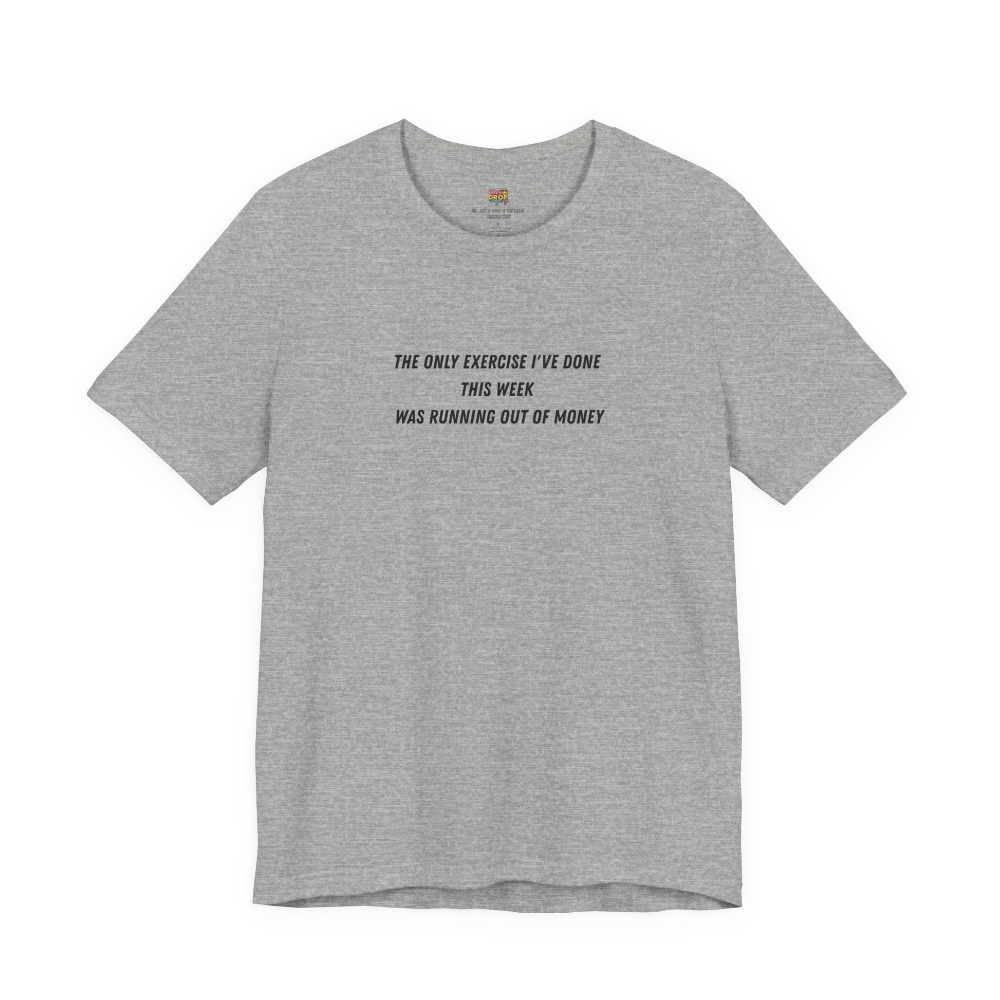 "Running Out Of Money" Funny Quote Tee | Ironic Minimalist Graphic T-Shirt